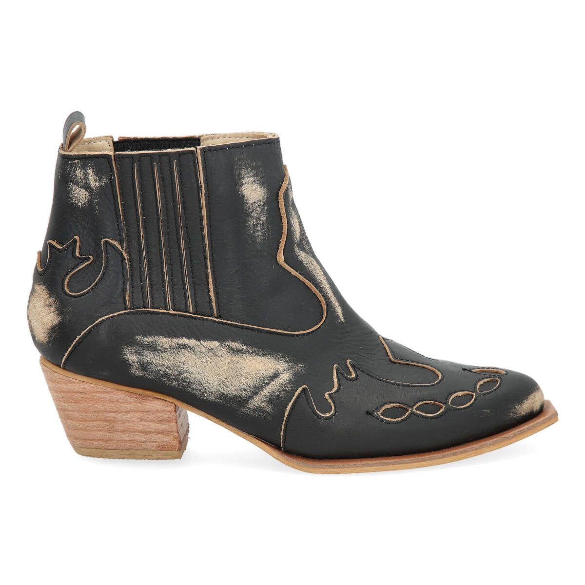 Bota Vaquera Dolly Smoked Black-0