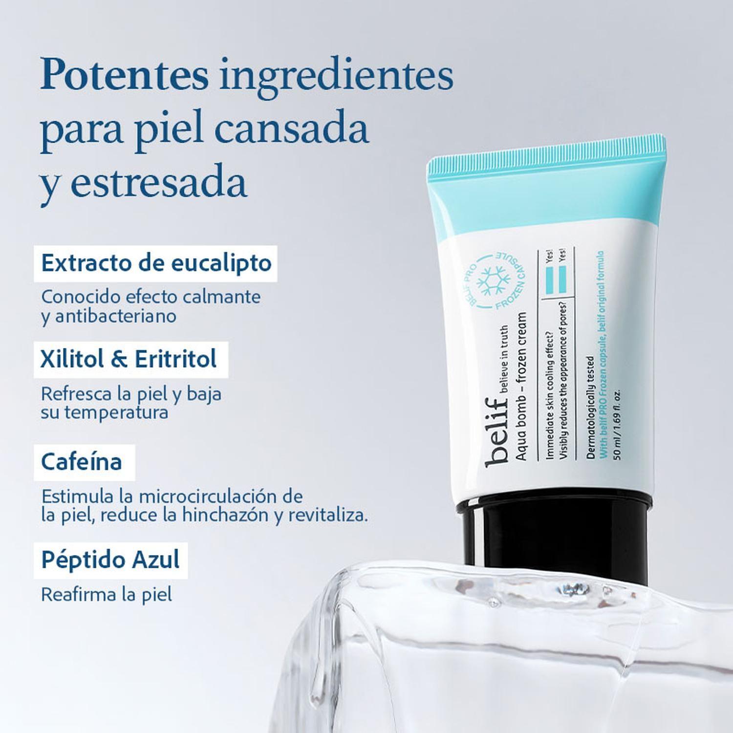 Crema Gel Hidratante Refrescante Belif Aqua Bomb Frozen 50ml-6