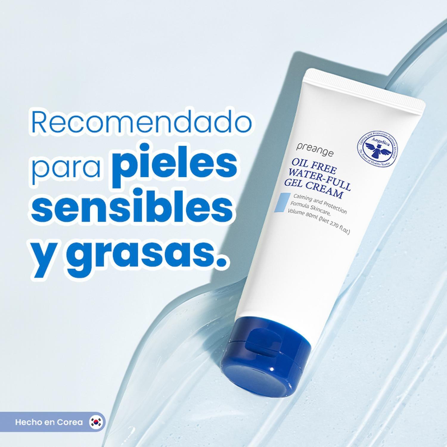 Crema Facial Hidratante PREANGE Gel Libre de Aceite 80ml-2