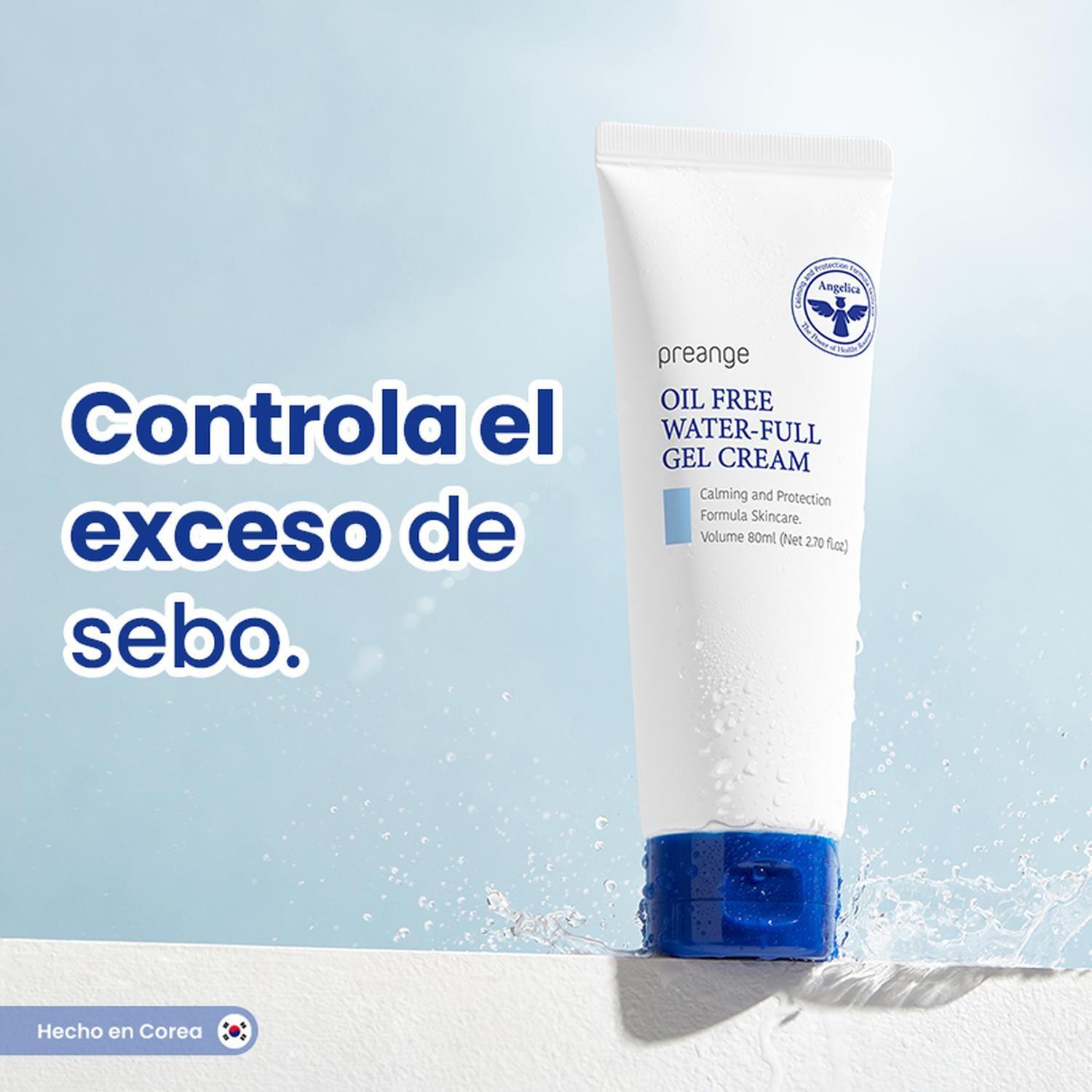 Crema Facial Hidratante PREANGE Gel Libre de Aceite 80ml-4