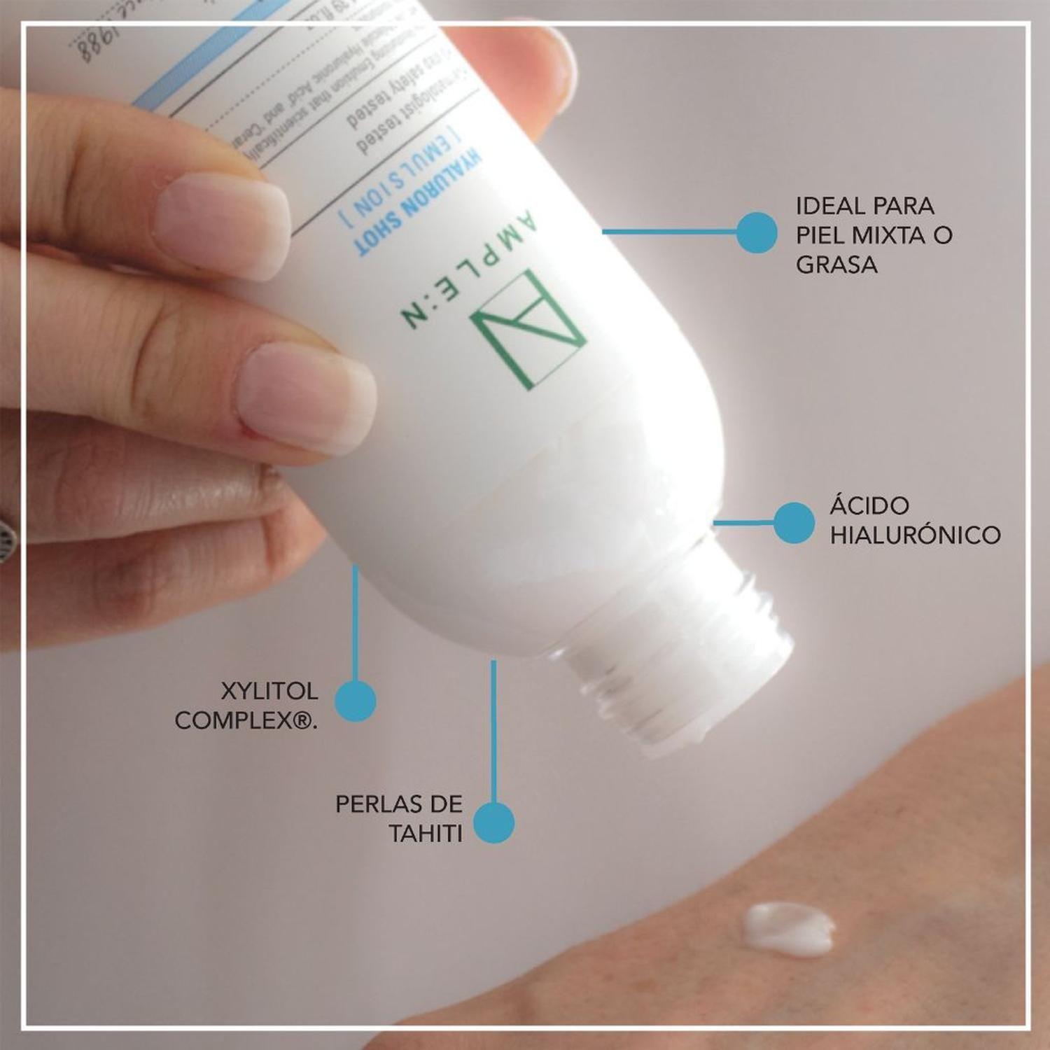 Crema Facial Fluida Hidratante AMPLEN Ácido Hialurónico 130ml-2