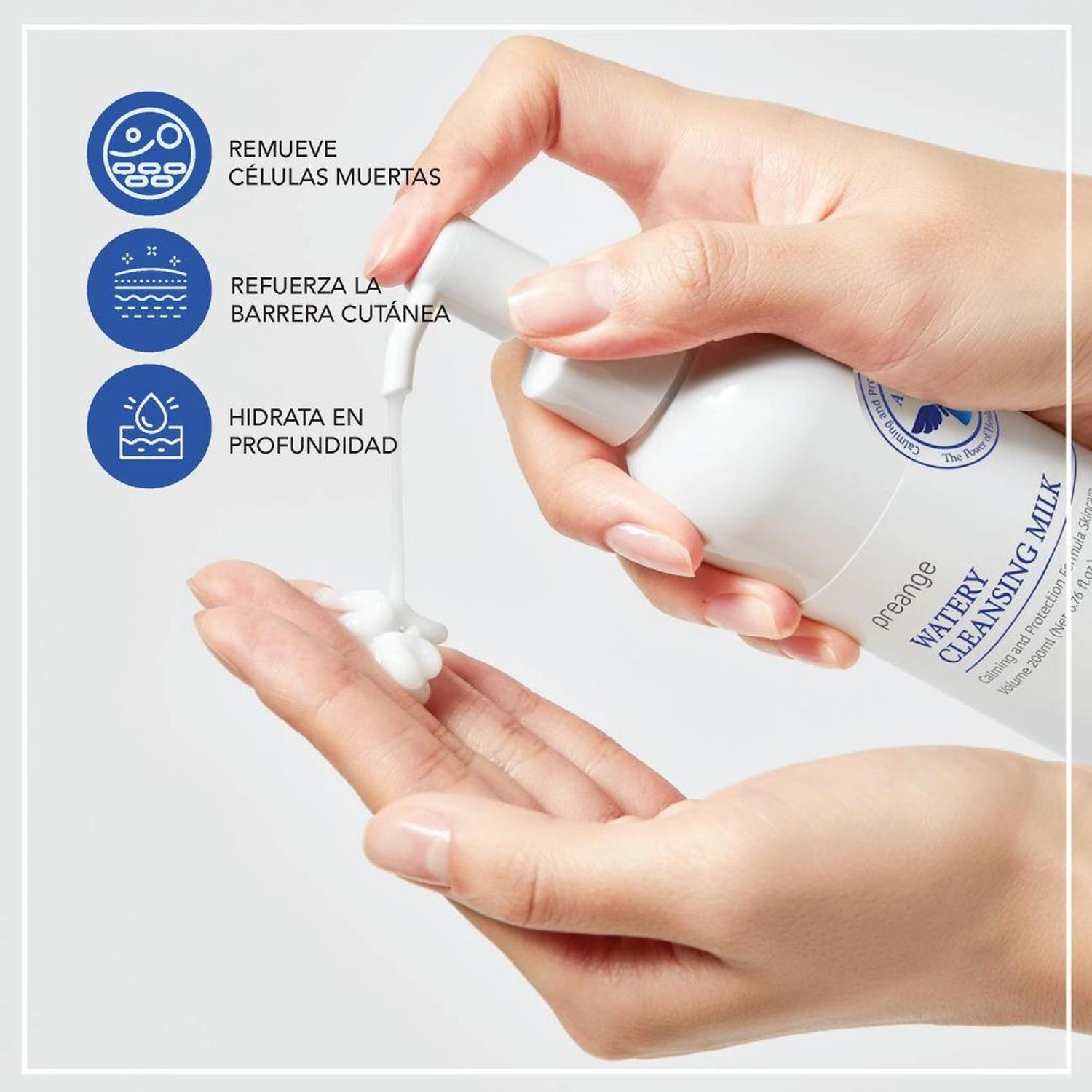 Limpiador Facial Suave PREANGE Ácido Hialurónico 200ml-1