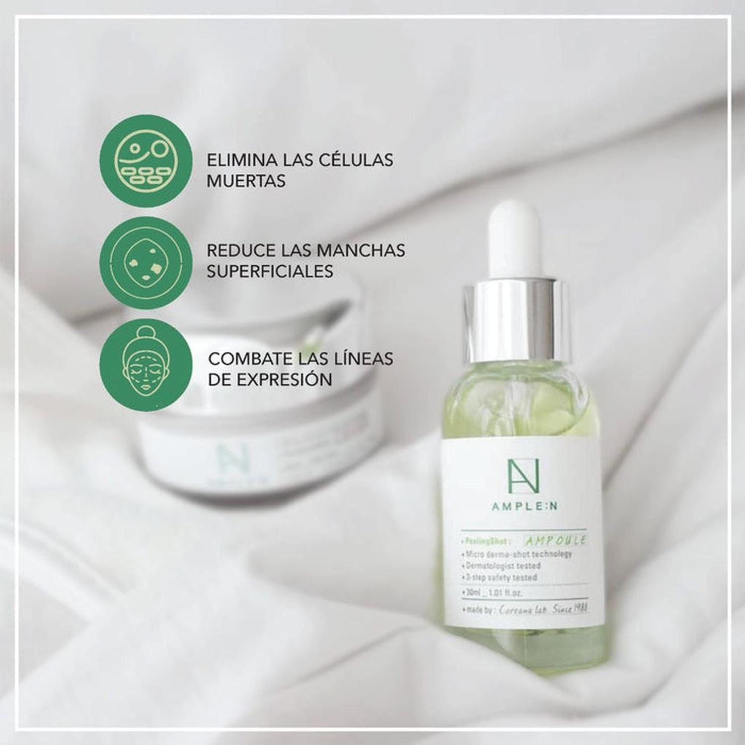 Set Antimanchas AMPLEN Sérum Exfoliante + 4 Mascarillas-1