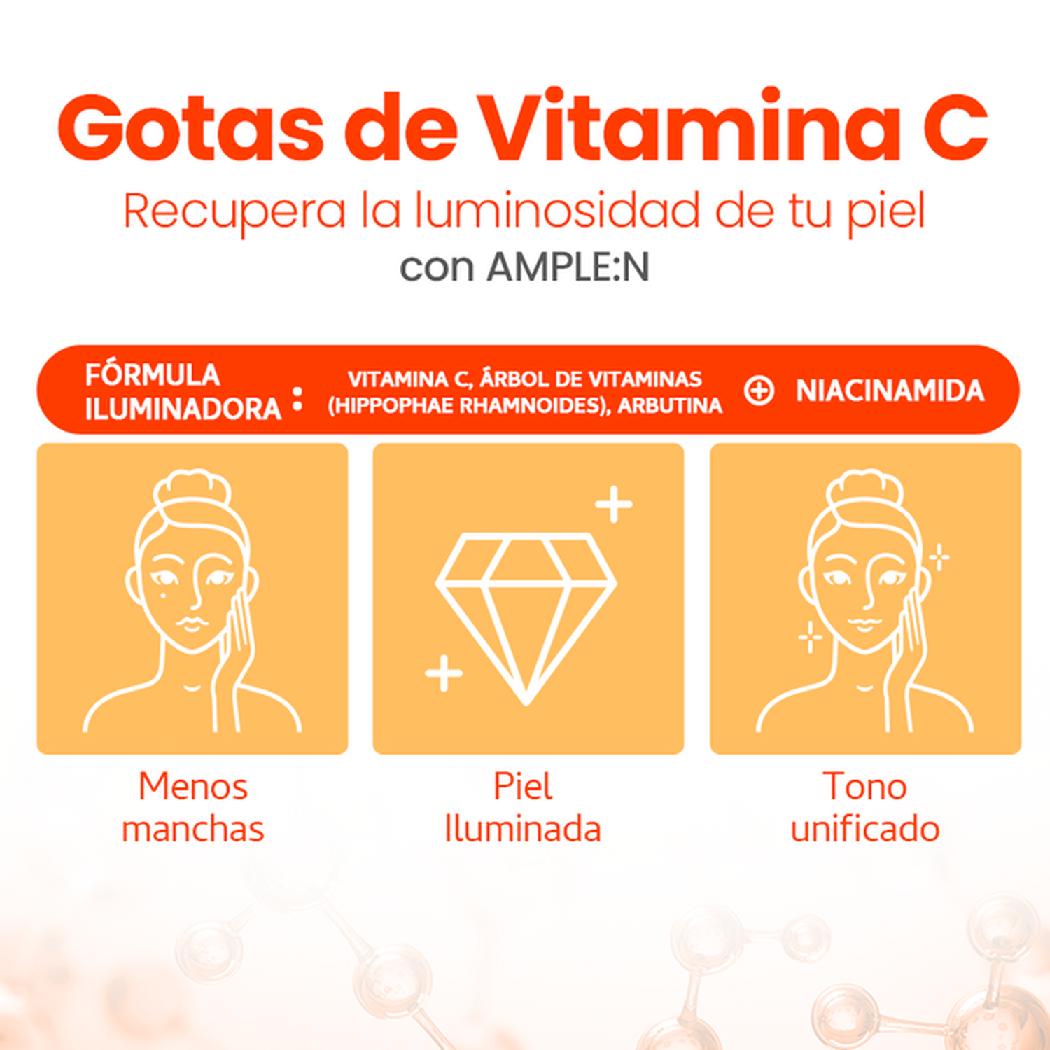 Set Antimanchas AMPLEN Sérum Exfoliante + 4 Mascarillas-3