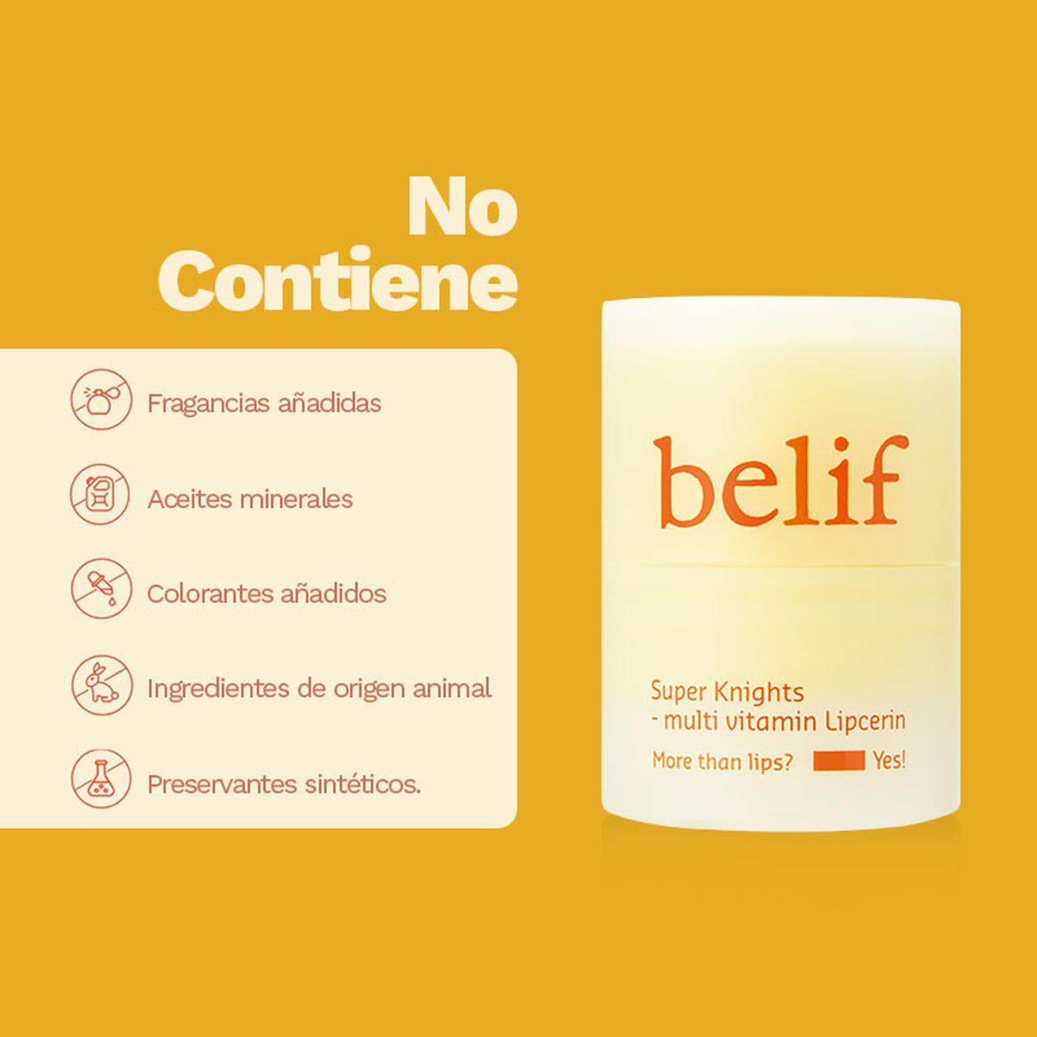 Bálsamo Labial Multivitamínico Reparador Belif Super Knights Lipcerin-2
