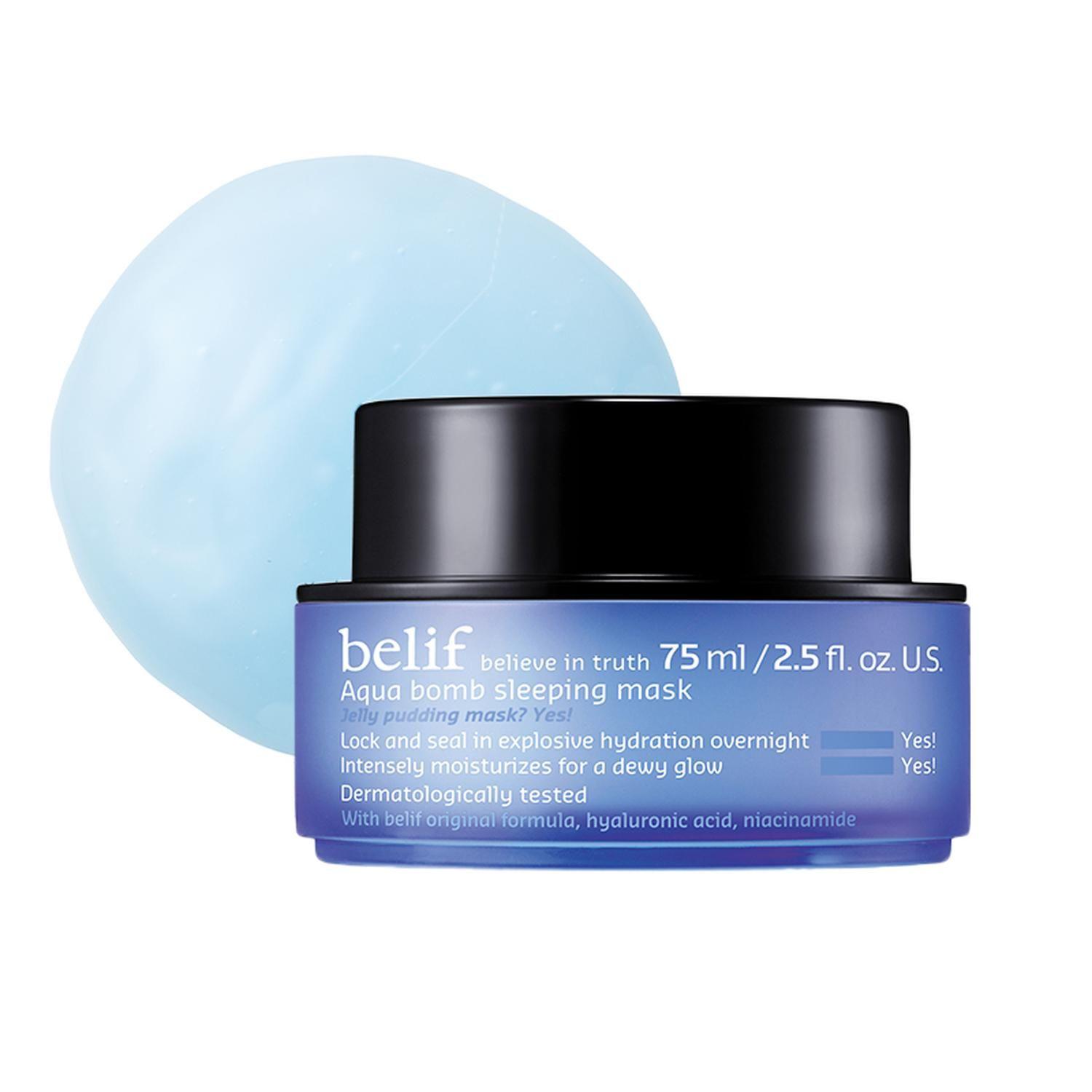 Mascarilla Facial Hidratante Nocturna Belif Aqua Bomb 75ML-0