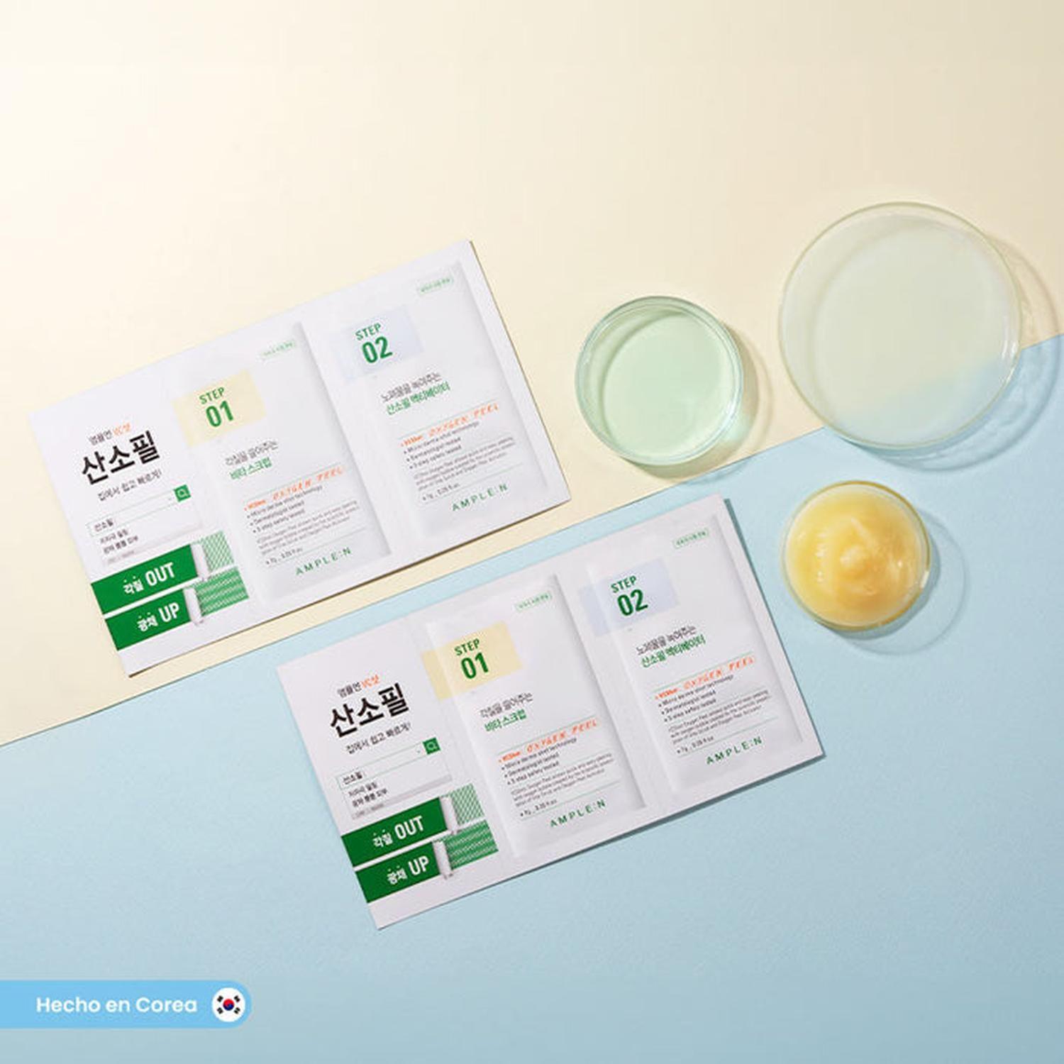 Pack Adiós Manchas AMPLEN Sérum Exfoliante + Máscara Oxígeno-6