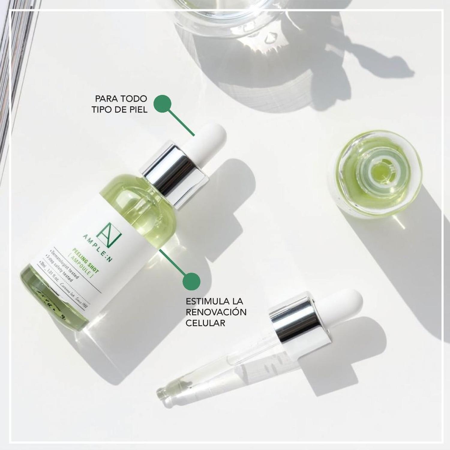 Sérum Facial Exfoliante Peeling AMPLEN de AHA, BHA, PHA 30ml-2