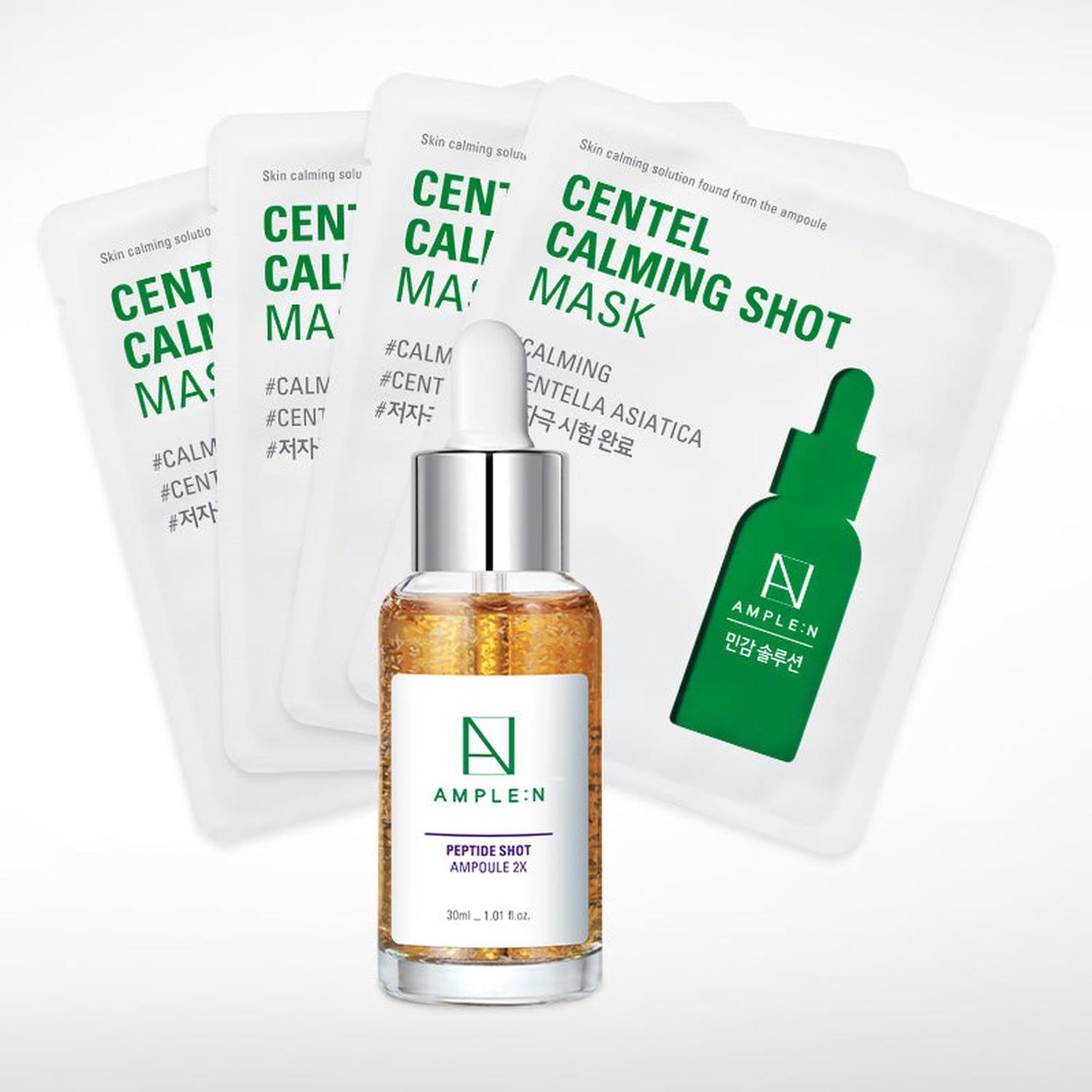 Pack Firmeza AMPLEN Sérum Péptidos + 4 Mascarillas-0