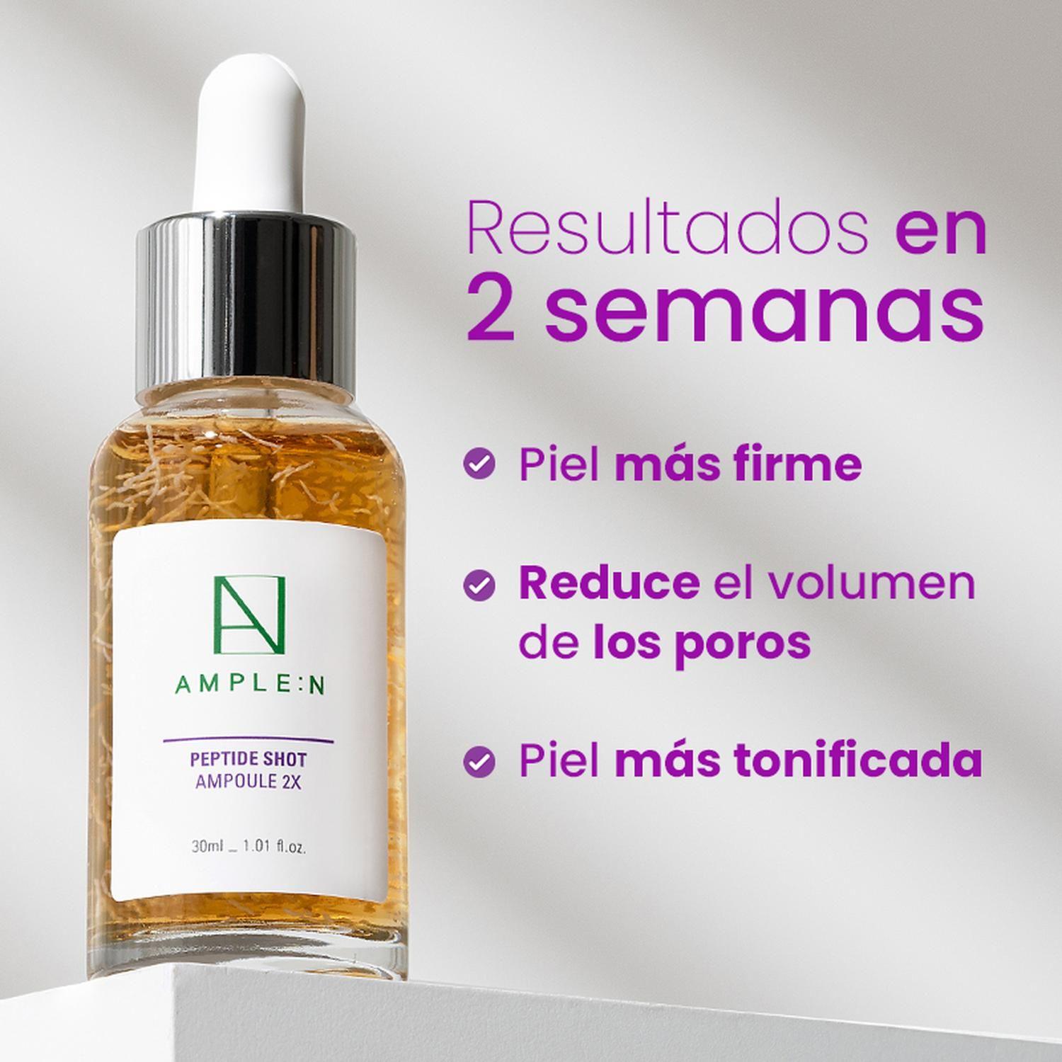Pack Firmeza AMPLEN Sérum Péptidos + 4 Mascarillas-2
