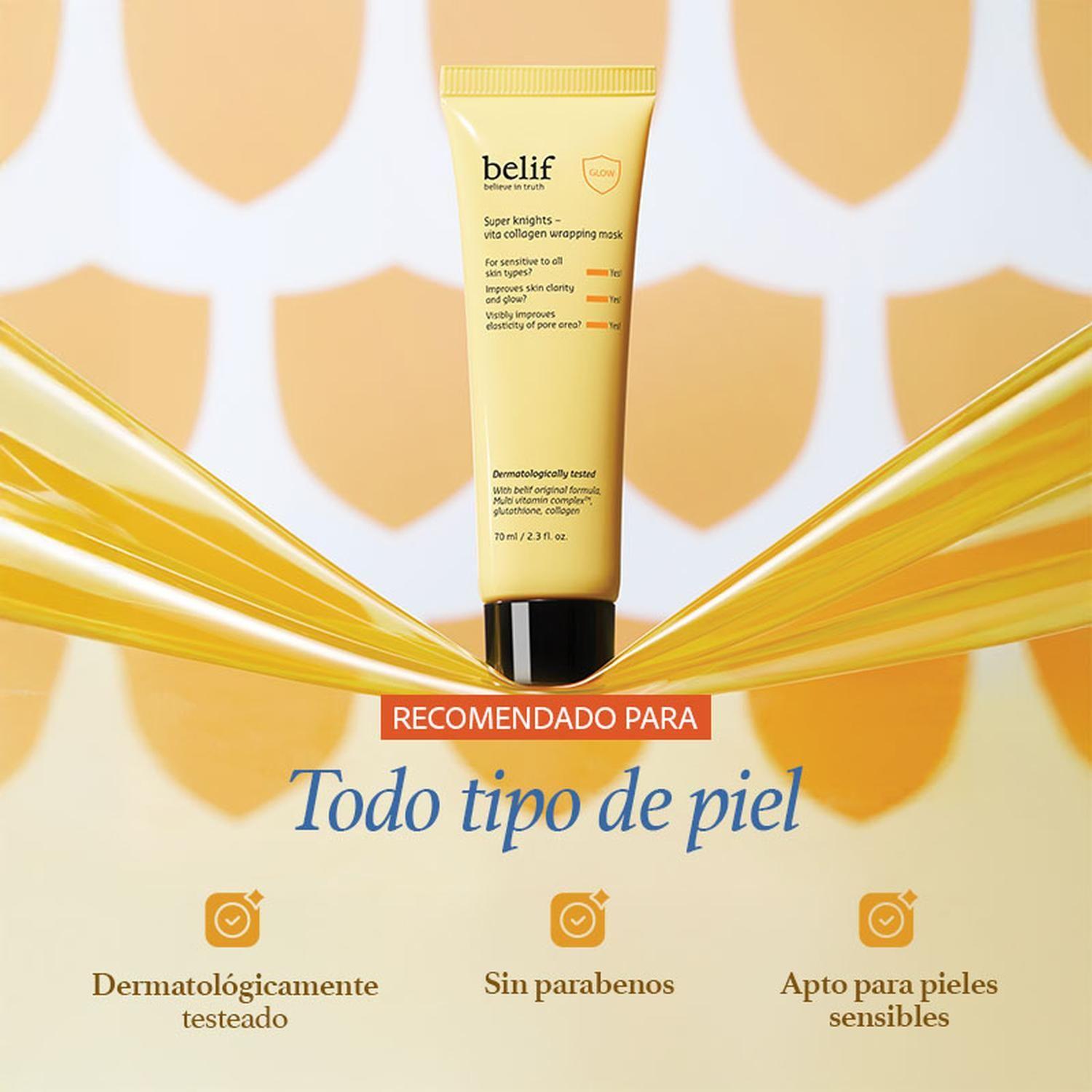 Mascarilla Facial Colágeno y Vitaminas Belif Peel Glow 70ml-5
