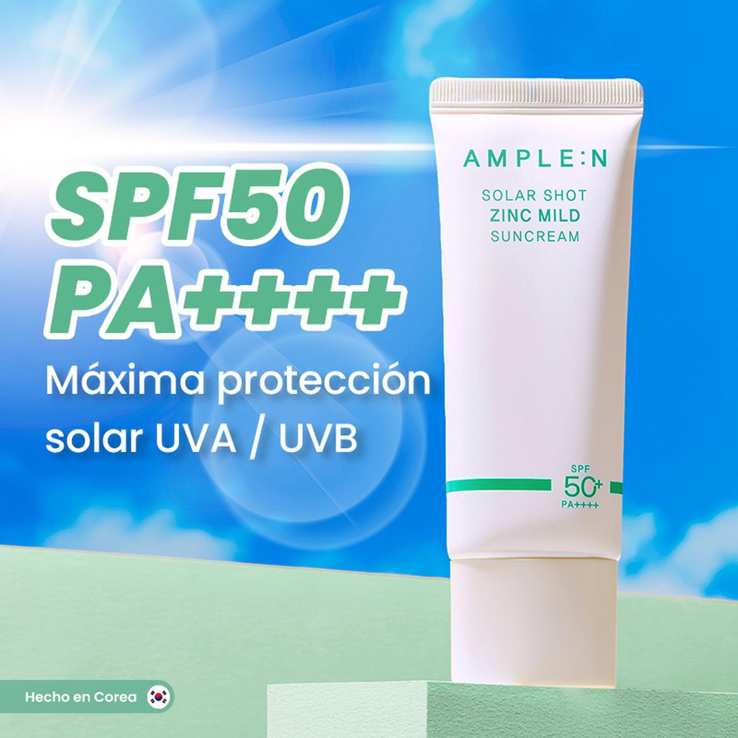 Protector Solar SPF 50PA++++ en Crema Zinc AMPLEN  40ml-2