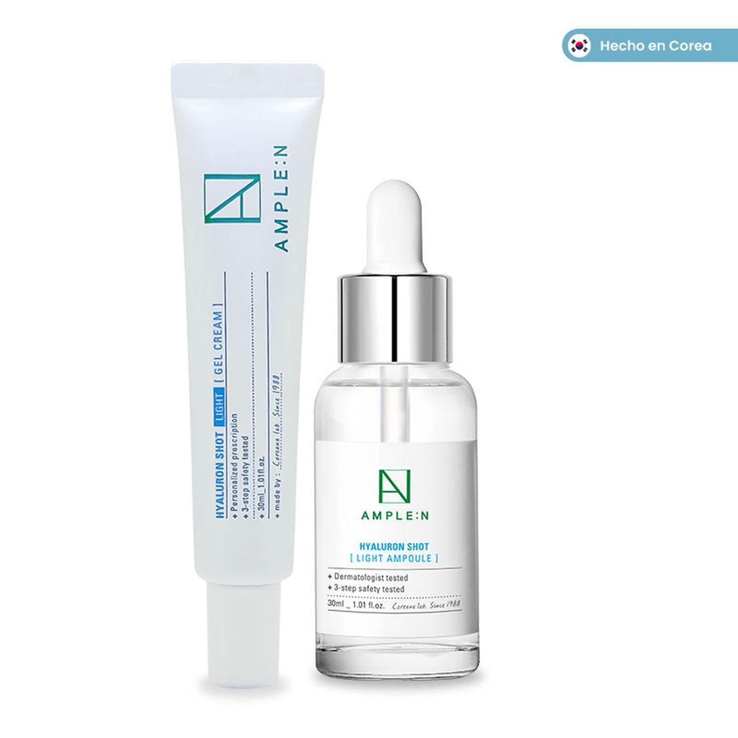 Pack AMPLEN Ácido Hialurónico Crema Gel 30ml + Sérum Fluido-5