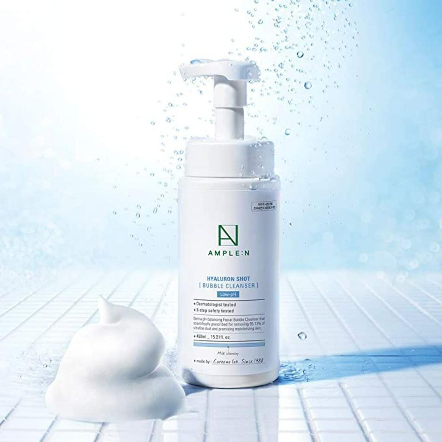 Limpiador Facial Espumoso Amplen Ácido Hialurónico 450ml-6
