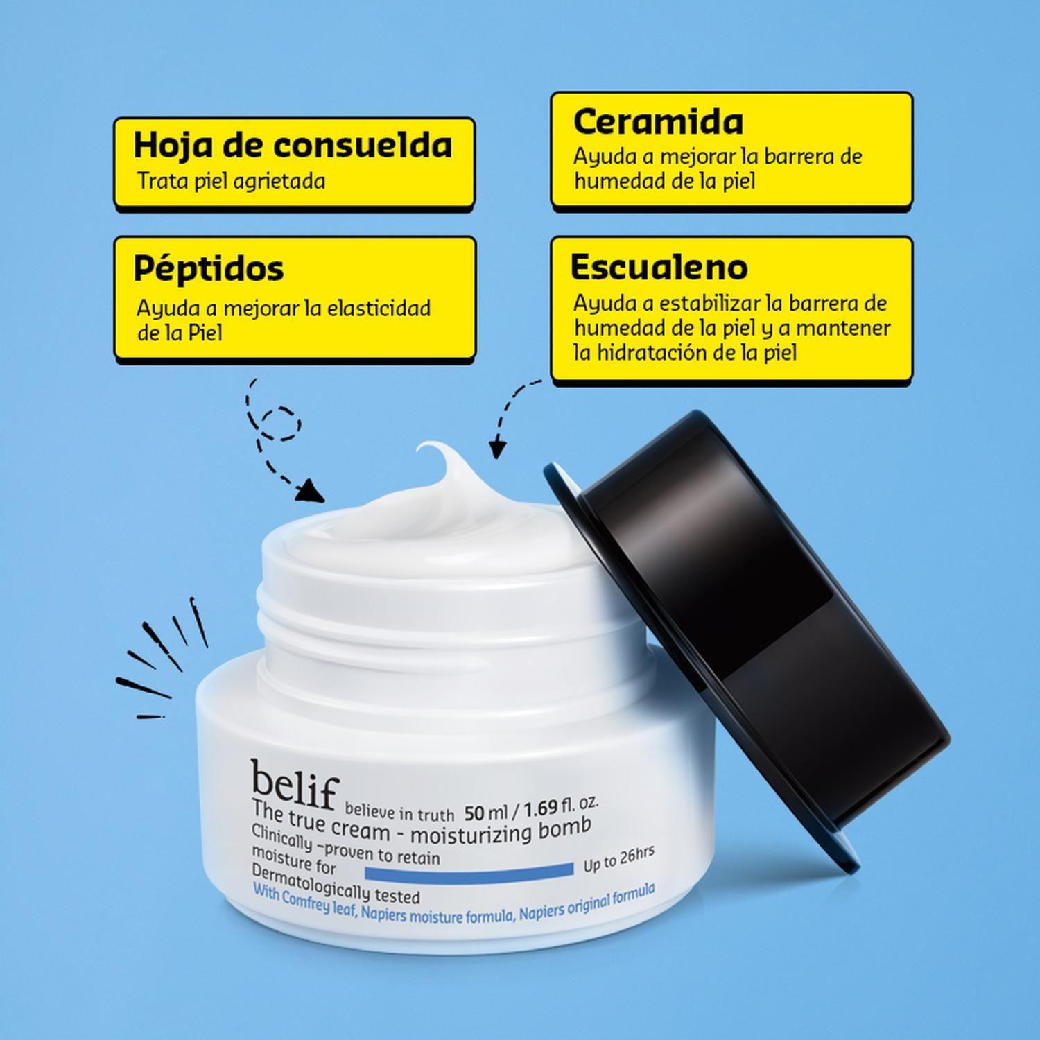 Crema Facial Hidratante Intensa Belif Moisturizing Bomb 50ML-4