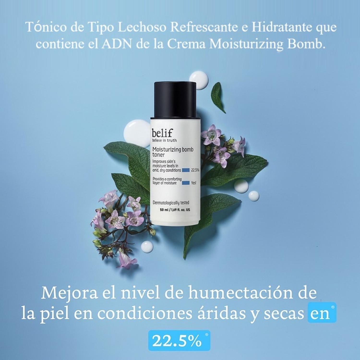 Set Aqua Bomb Belif Crema Facial AB 25ml + Tónico MB 50ml-2