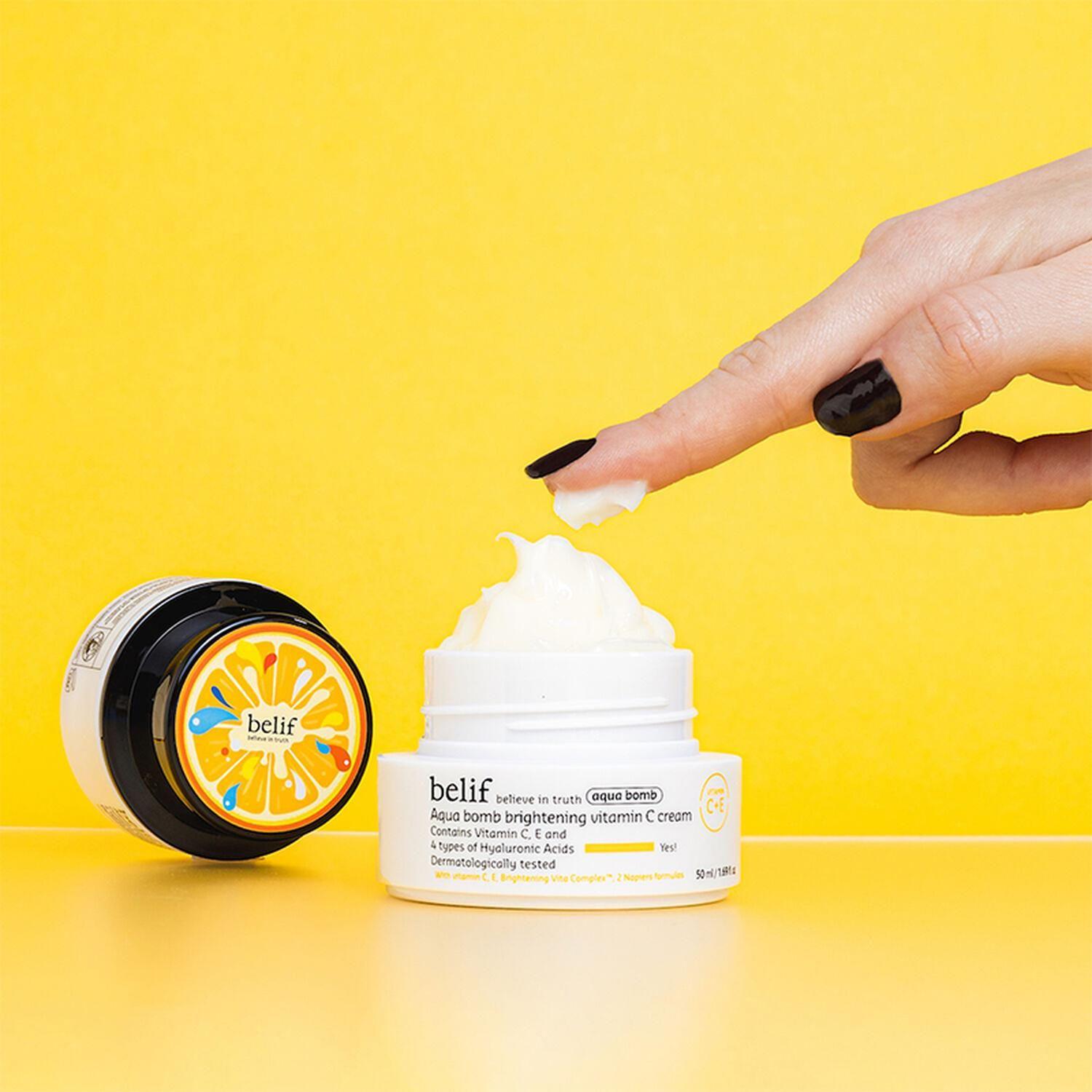 Crema Facial Iluminadora Belif Aqua Bomb 50 ML Vitamina C-3