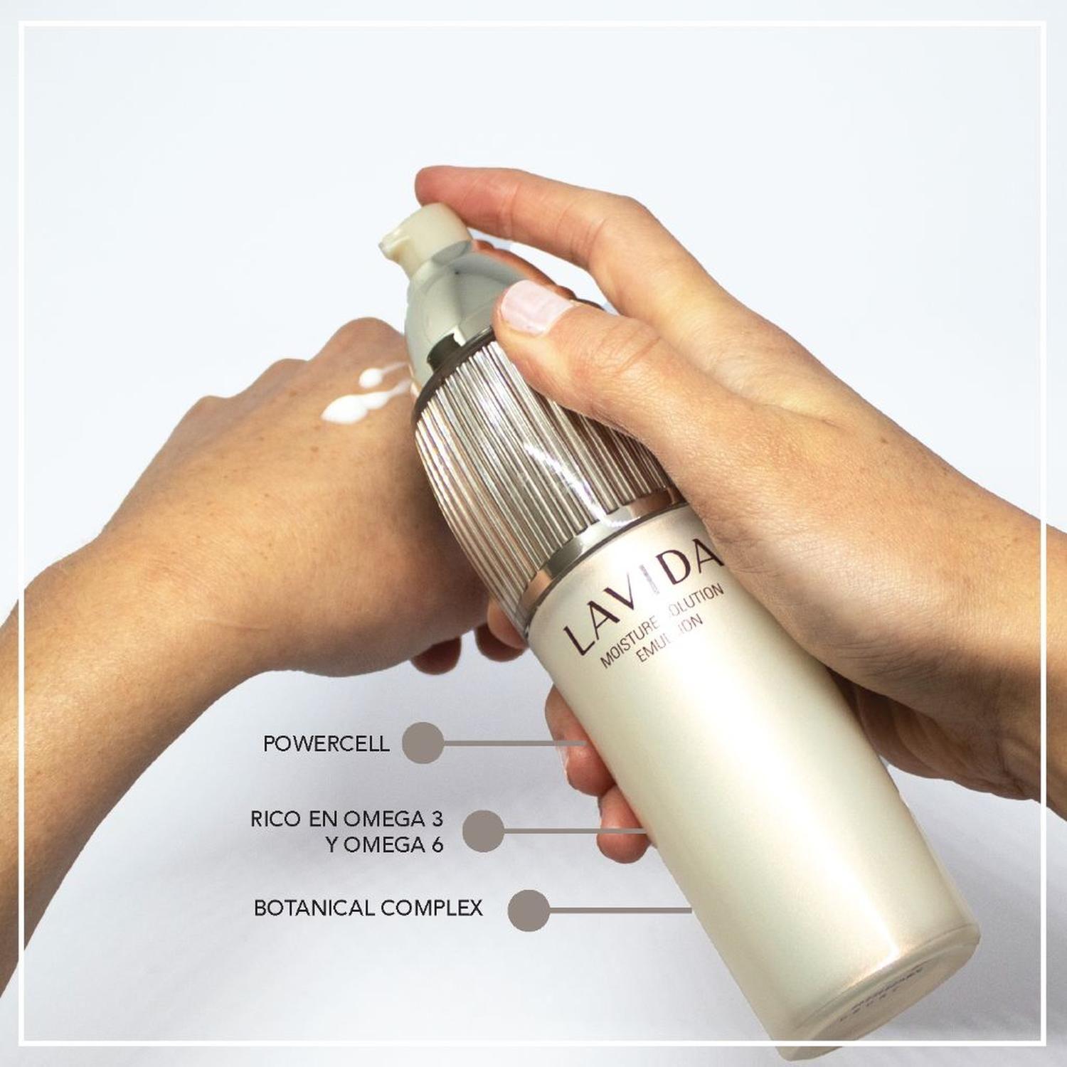Crema Facial Fluida Hidratante Antiedad LAVIDA Powercell 120ml-3