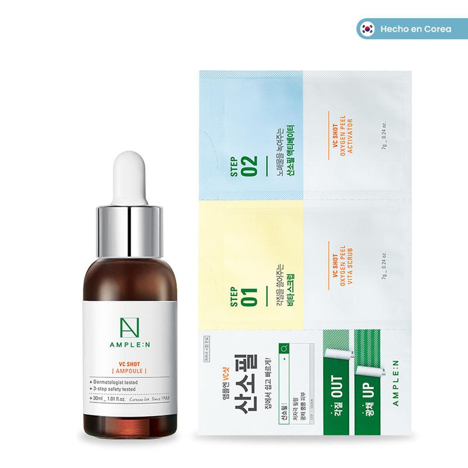 Pack Adiós Manchas AMPLEN Sérum Vit C + Mascarilla Oxígeno-0