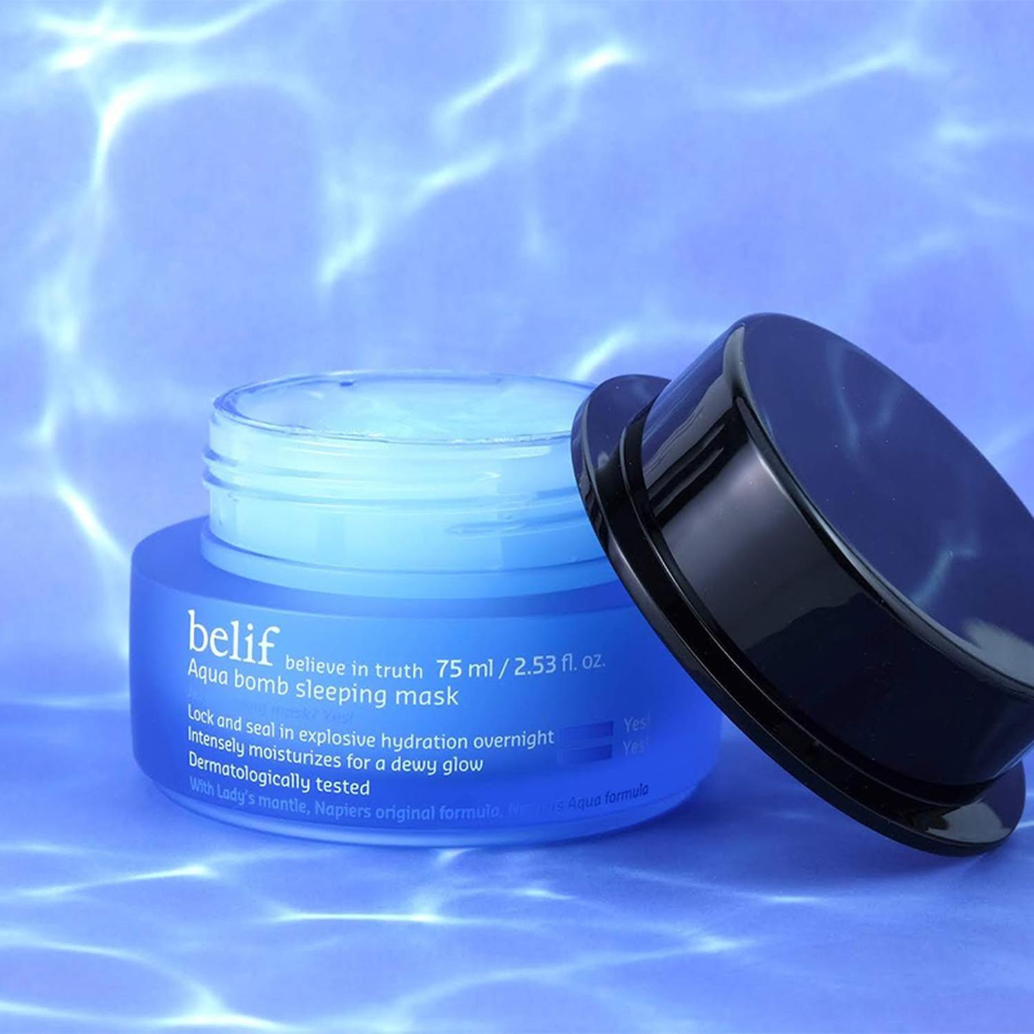 Mascarilla Facial Hidratante Nocturna Belif Aqua Bomb 75 ML-3