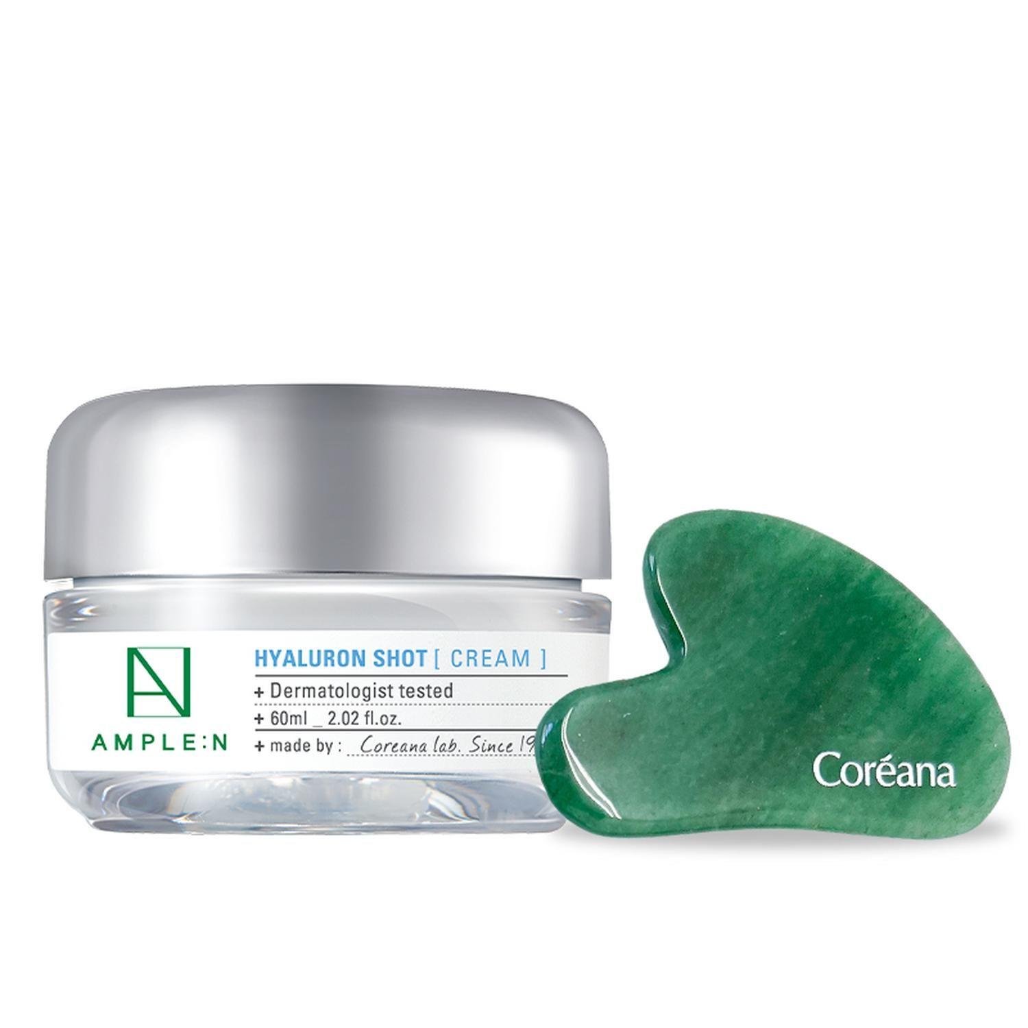 Pack Crema Ácido Hialurónico AMPLEN 60ml + Masajeador Guasha-0