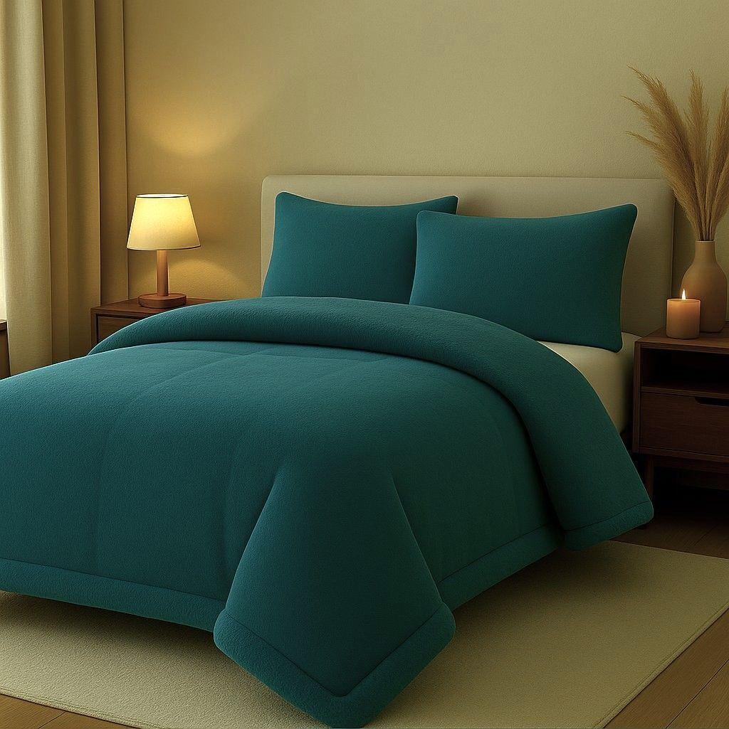 Cobertor Sherpa 1.5 Plazas Turquesa Reversible – AnnGebut-0