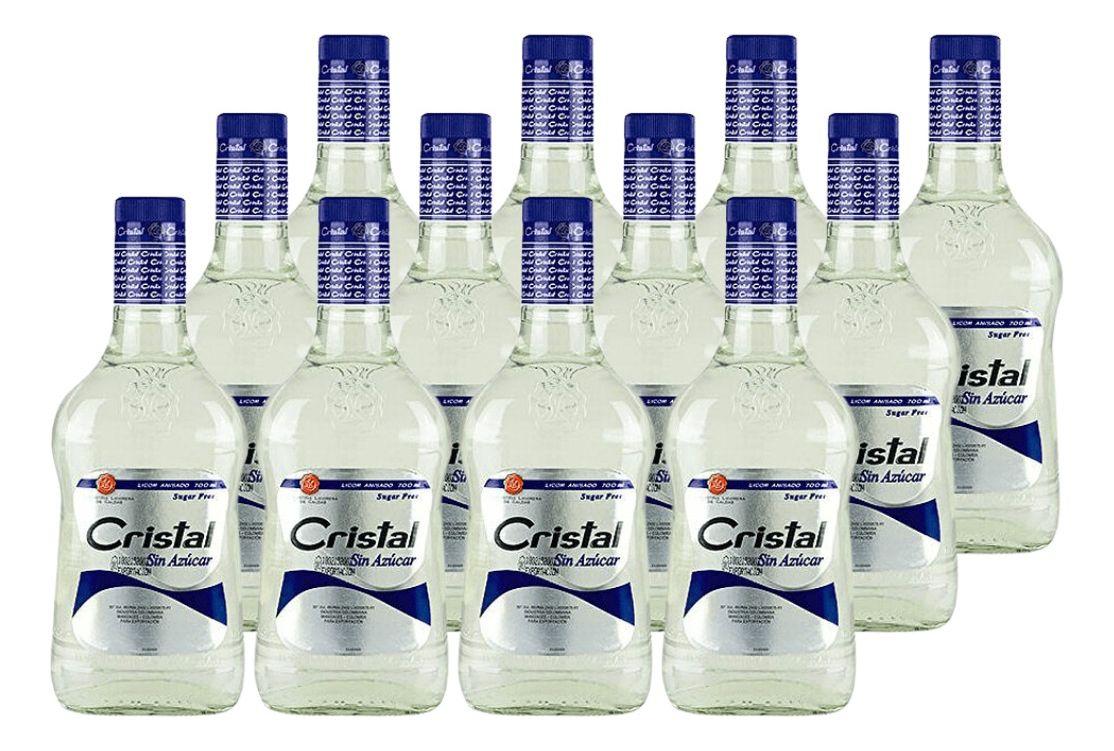 AGUARDIENTE CRISTAL SIN AZUCAR 700 ML PACK 12-0
