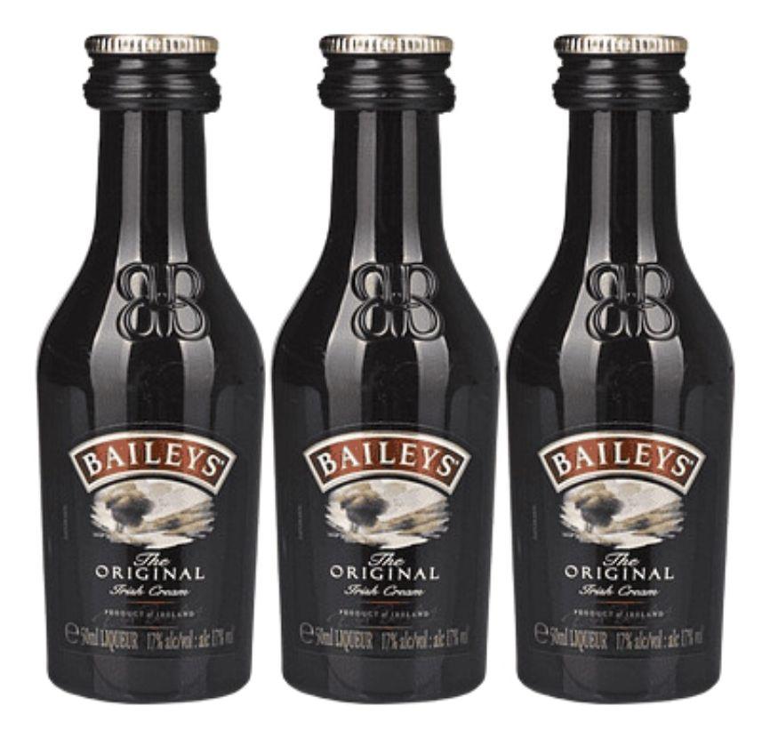 LICOR BAILEYS ORIGINAL MINIATURA 0.50 ML PACK 3-0