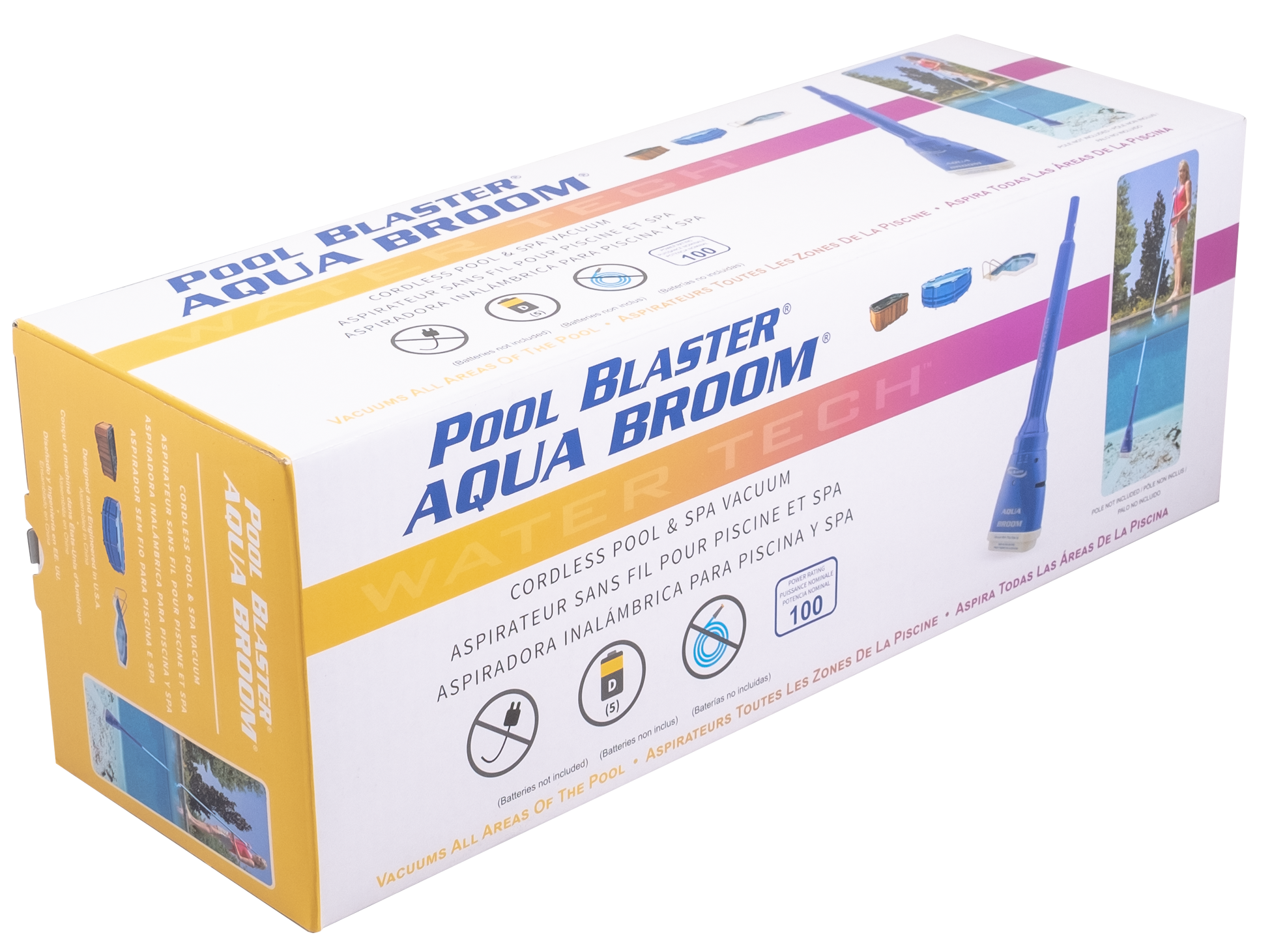 Limpia Jacuzzi Portátil Pool Blaster Aqua Broom Pila-5