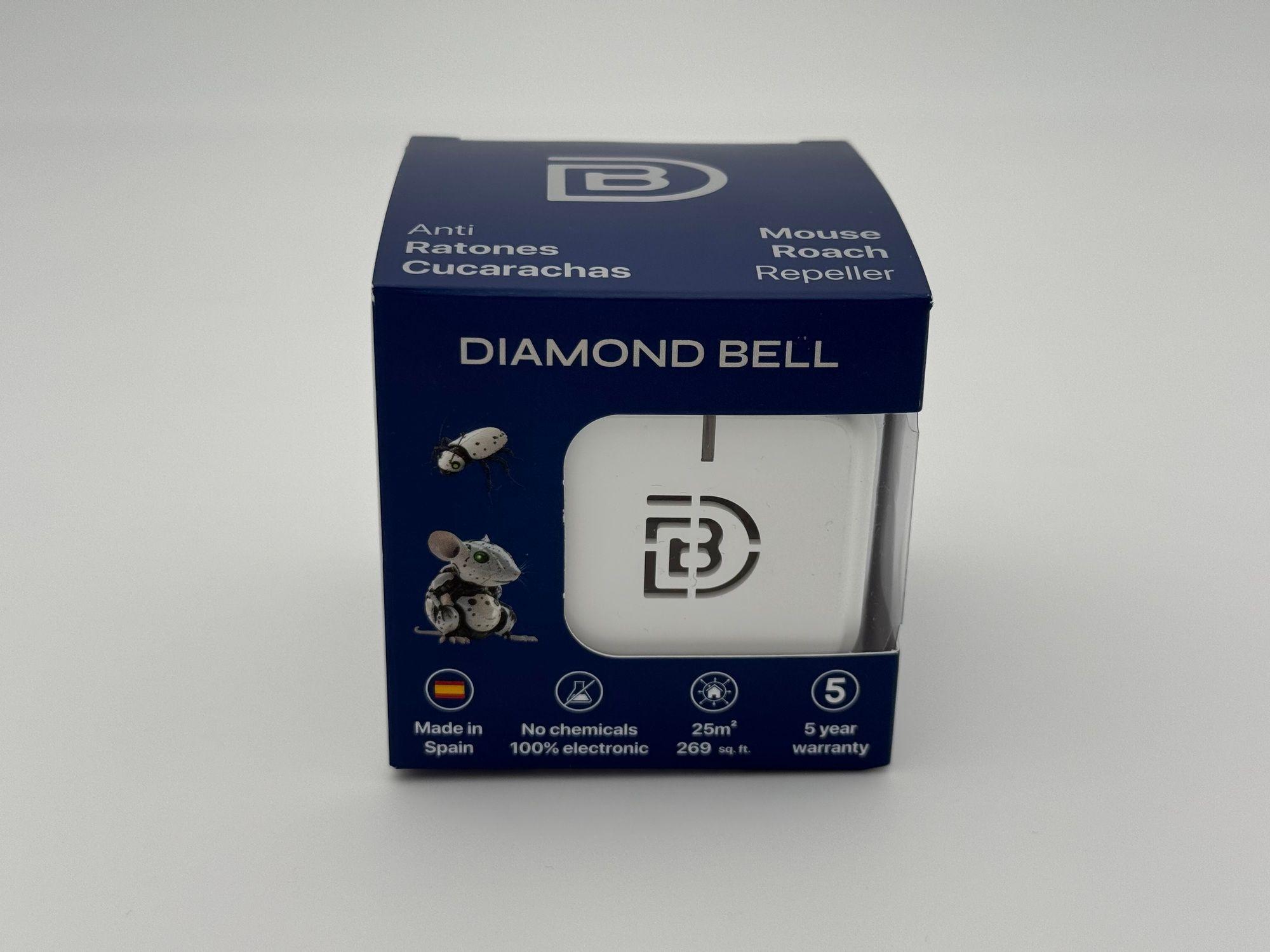 Repelente Anti Ratones Y Cucarachas Interior Diamond Bell Db-03A Blanco 25 m2-2