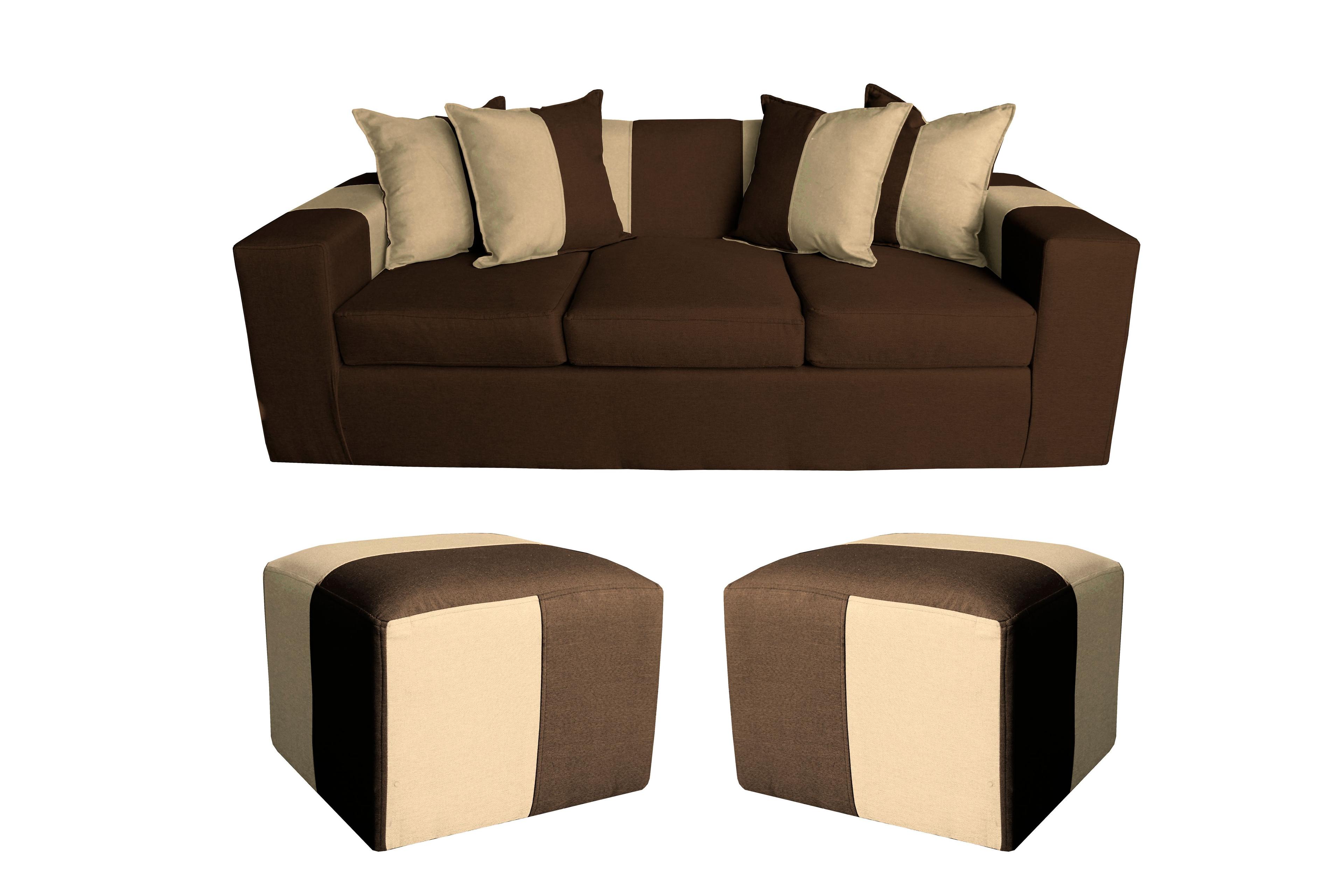 SOFA BENJAMIJN CHOCOLATE/BEIGE-0
