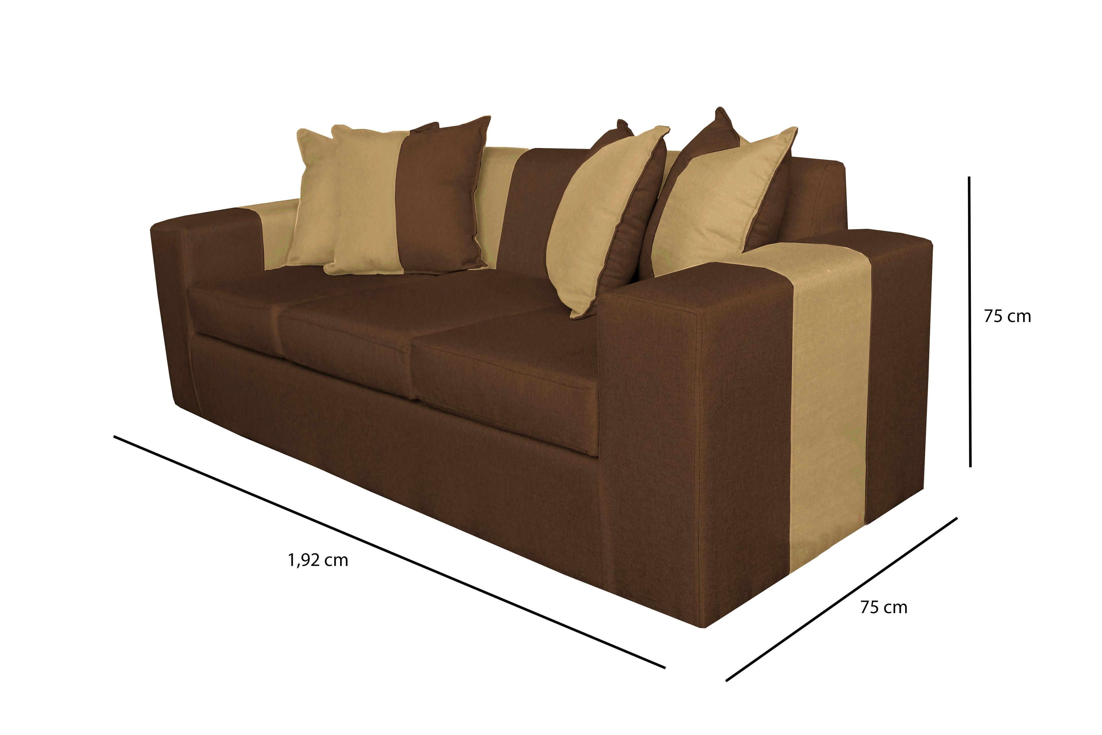 SOFA BENJAMIJN CHOCOLATE/BEIGE-1