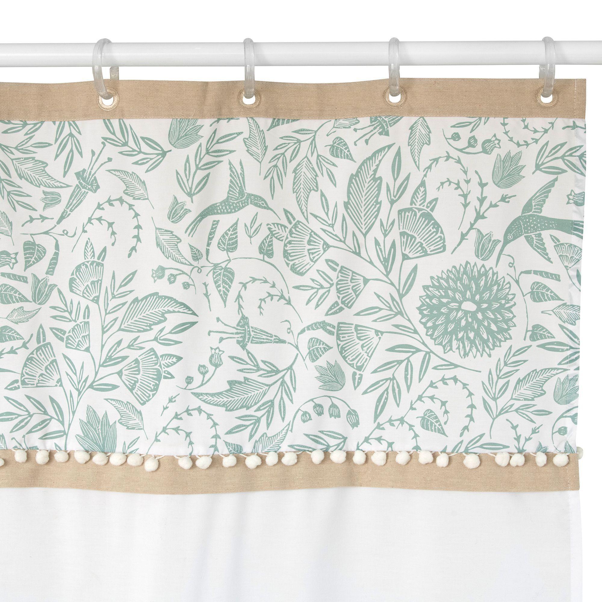 Cortina De Baño Colibrí Aqua 180x180-2