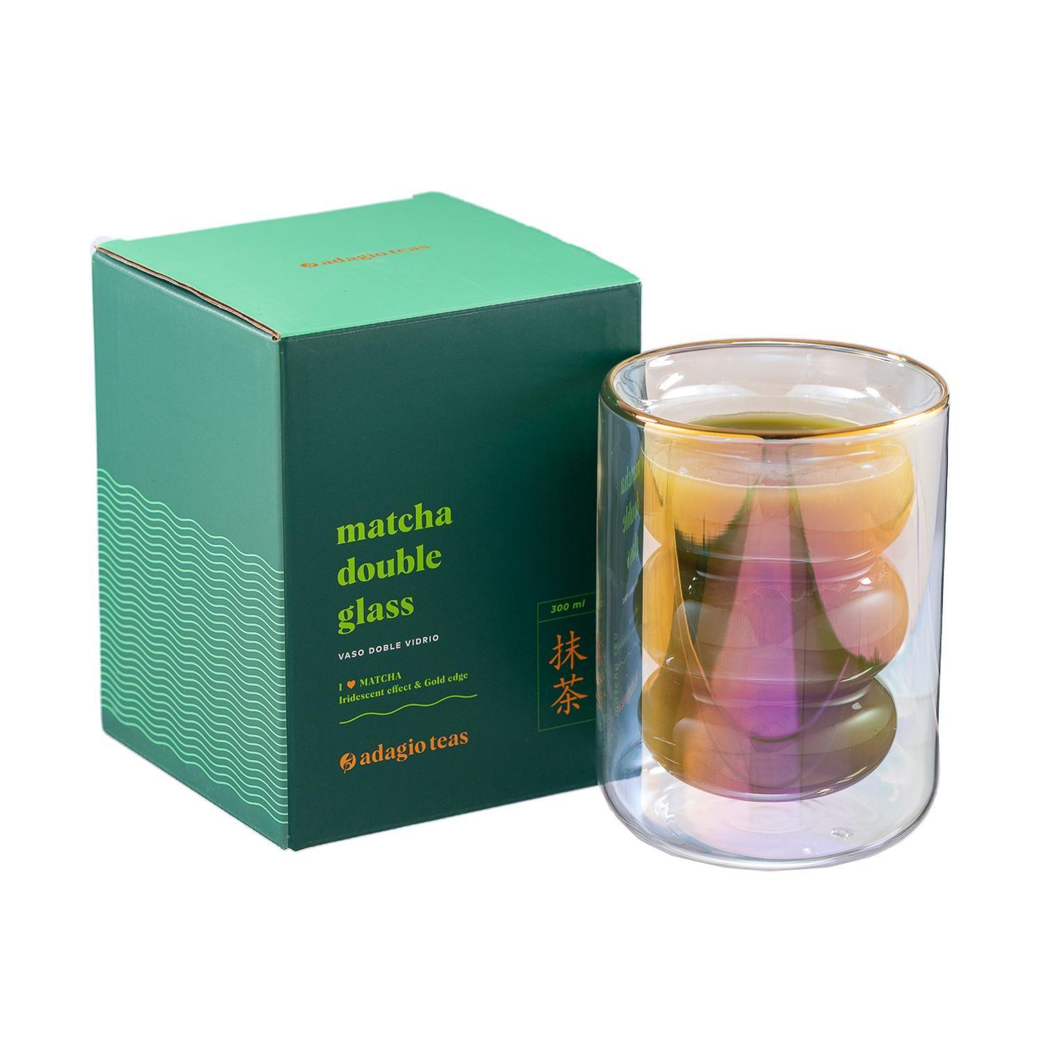 Vaso Doble Vidrio Matcha Iridescent 300 ml-2