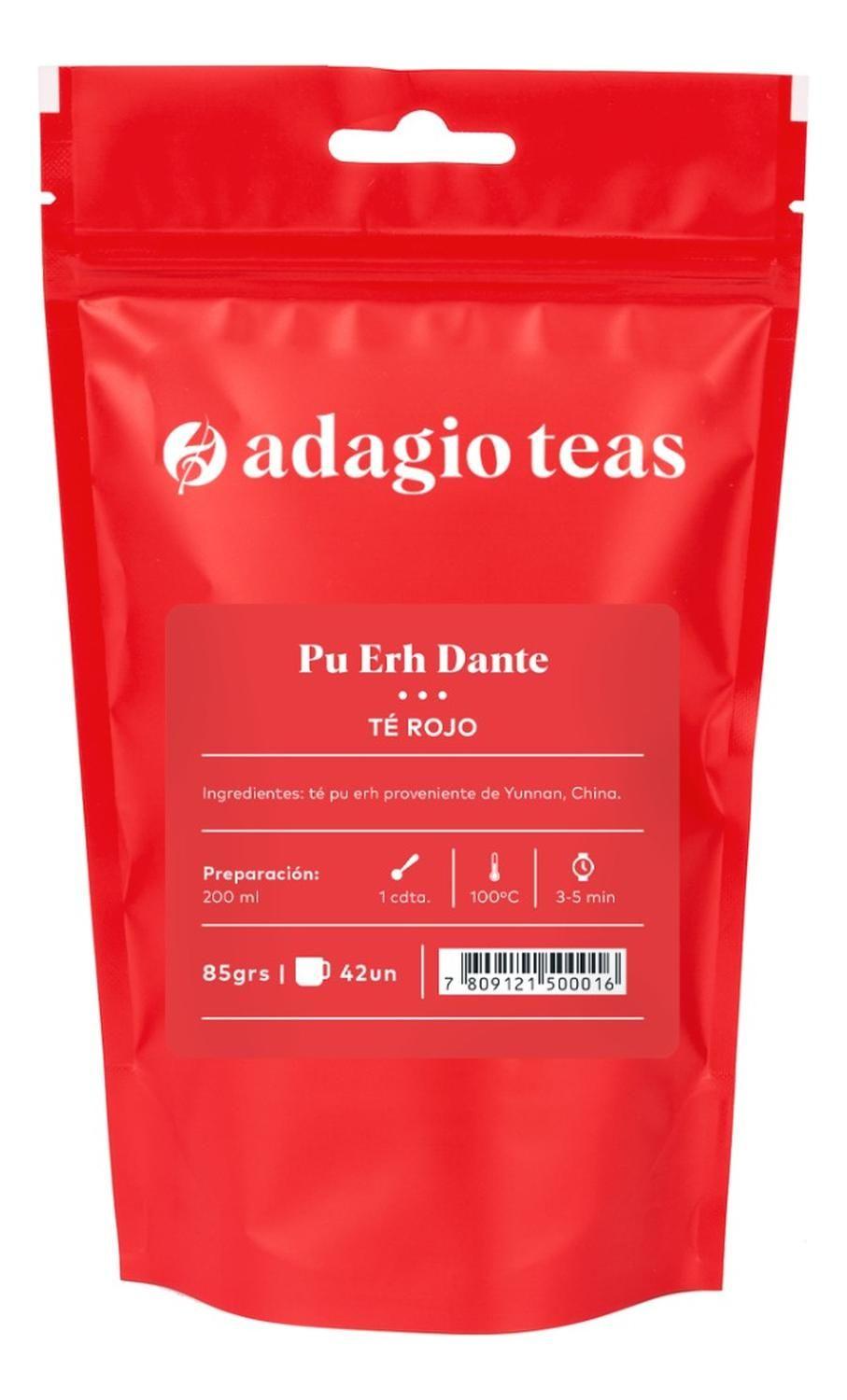 Adagio Teas Té Rojo Pu Erh Dante 85 Grs-0