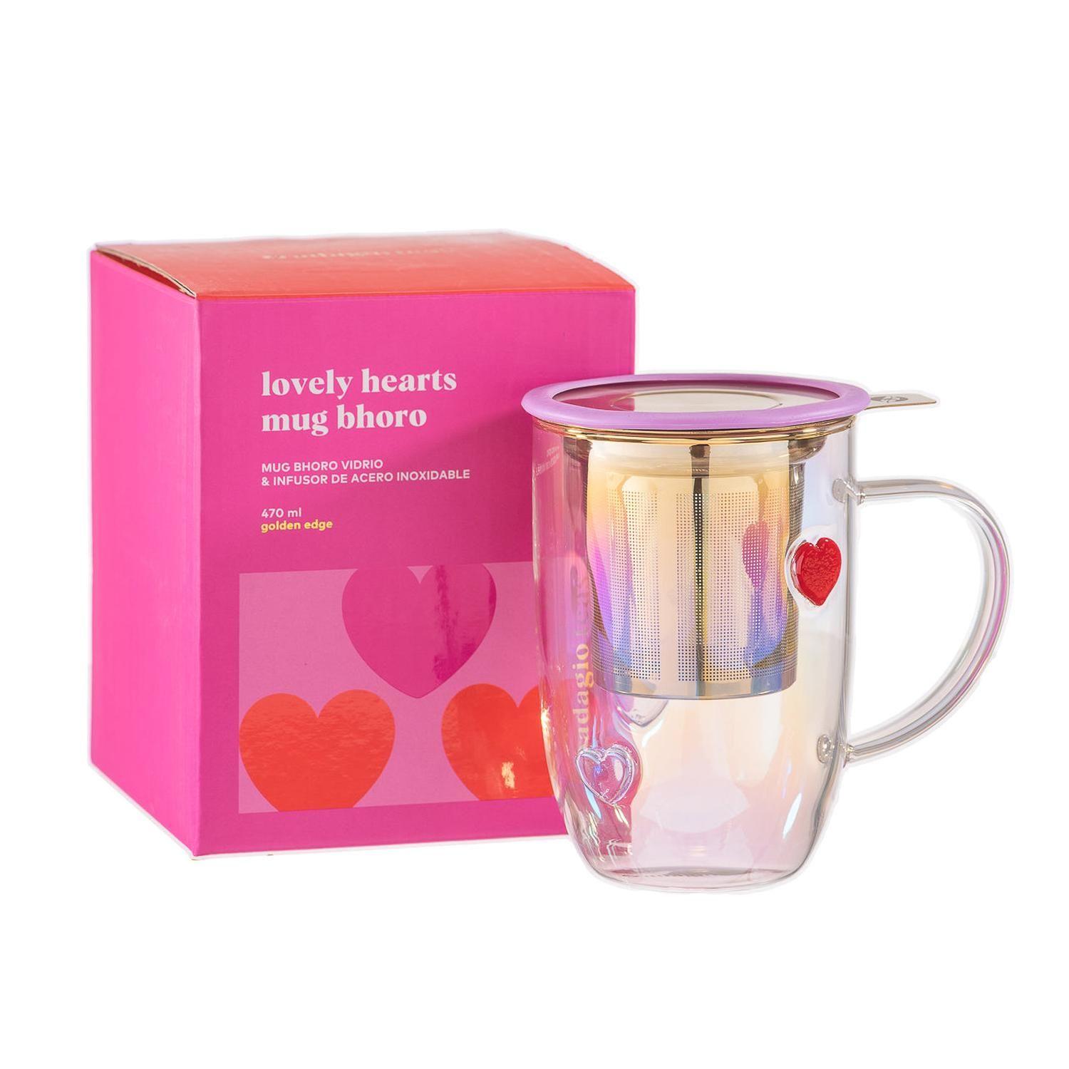 Mug Bhoro Texture Hearts 470 ml-4