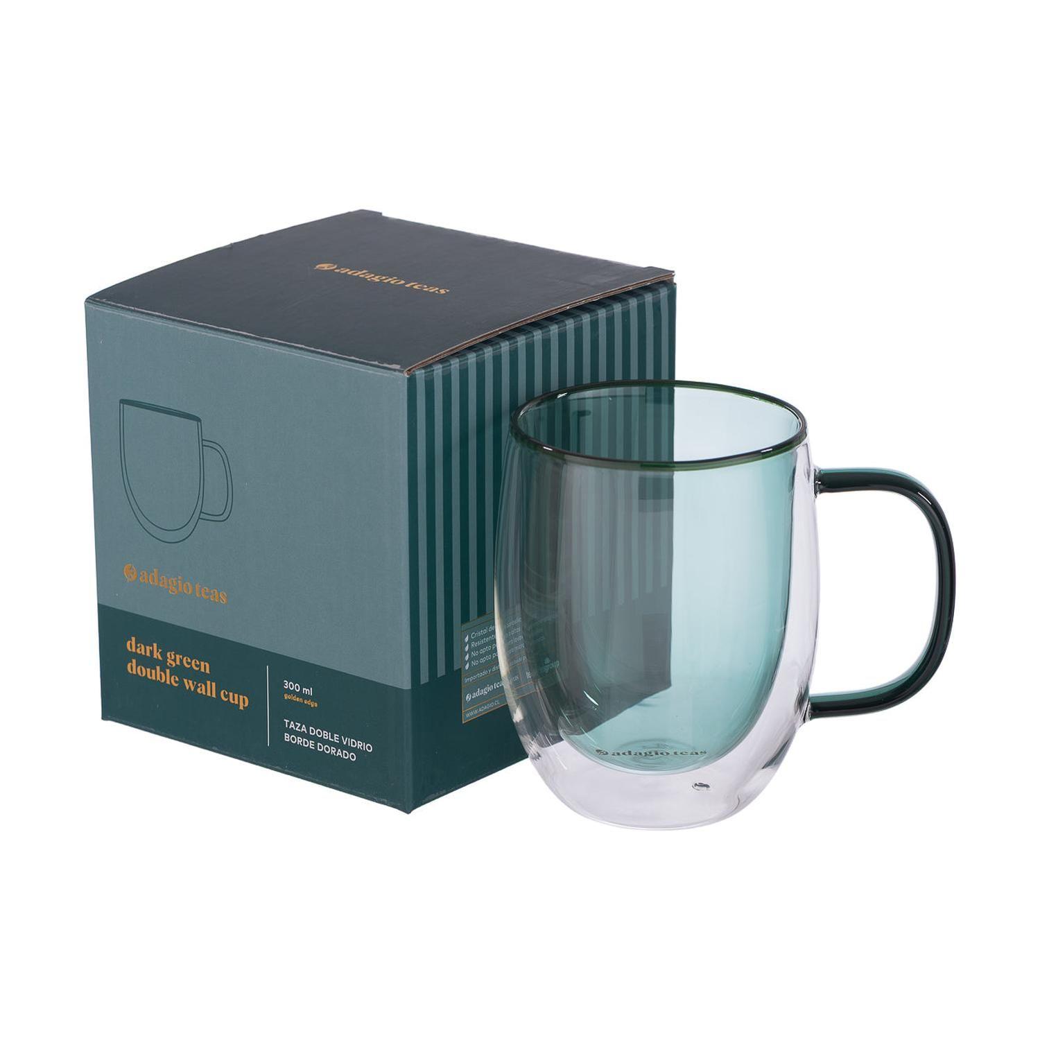 Taza Doble Vidrio Green 300 ml-2