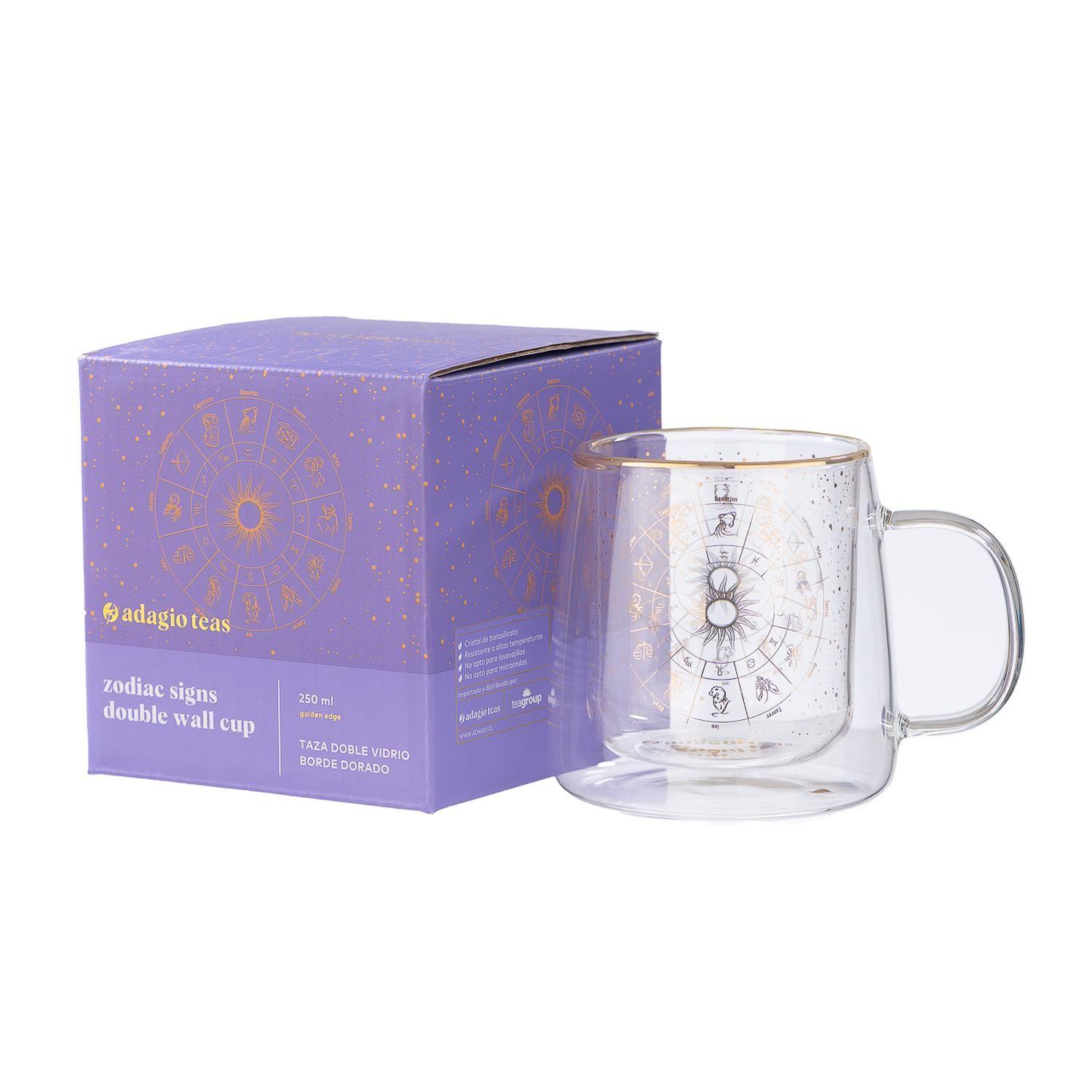 Taza Doble Vidrio Zodiac Signs 250 ml-2