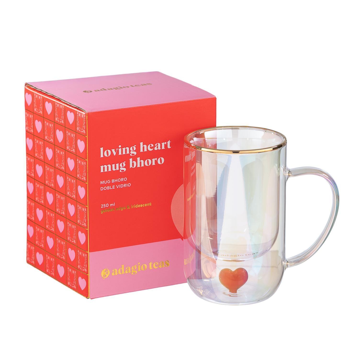 Taza Doble Vidrio Formas Corazón 300 ml-2