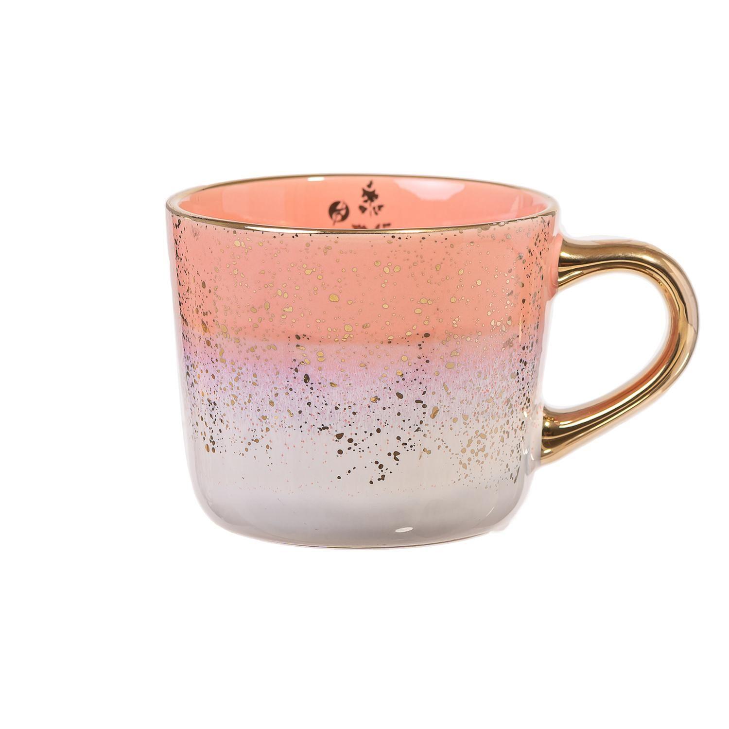 Taza Cerámica Rosada 410 ml-0