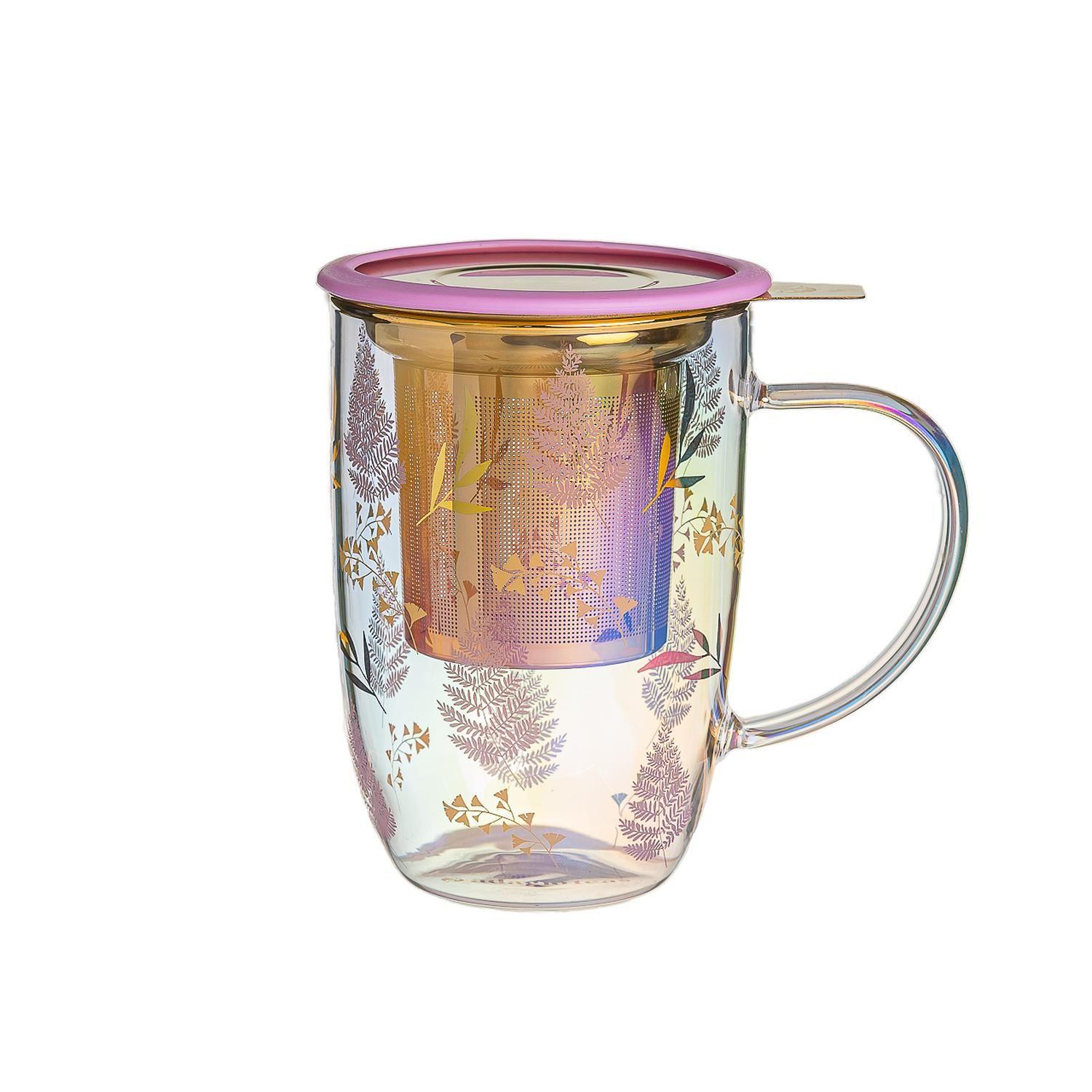 Mug Bhoro Lilac Leaves Iridescent 470 ml-0