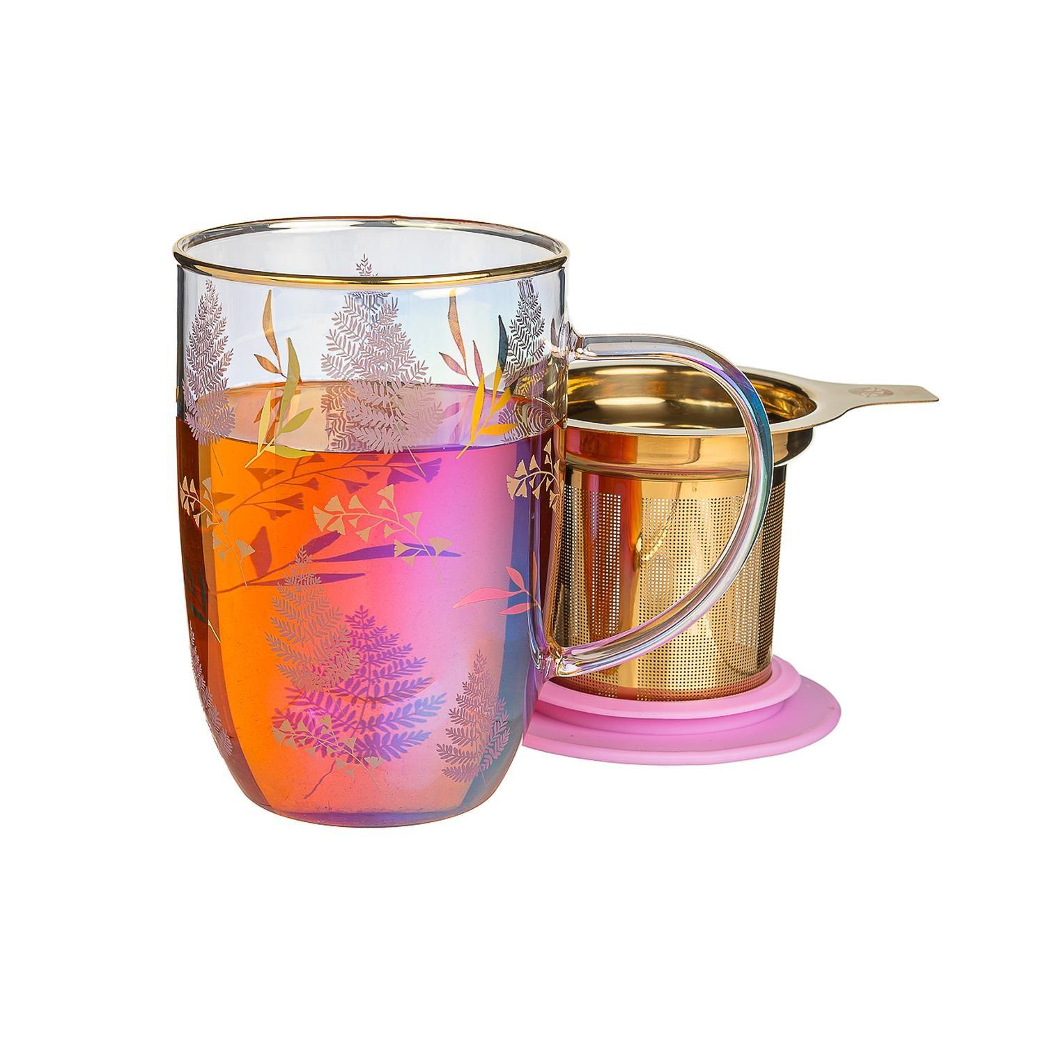 Mug Bhoro Lilac Leaves Iridescent 470 ml-1