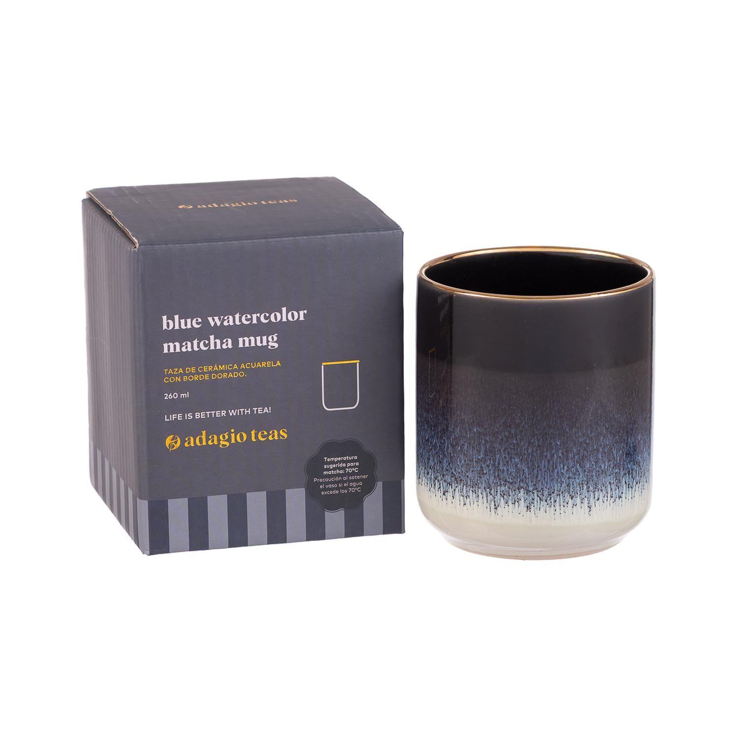 Vaso Cerámica Watercolor Azul 260 ml-2