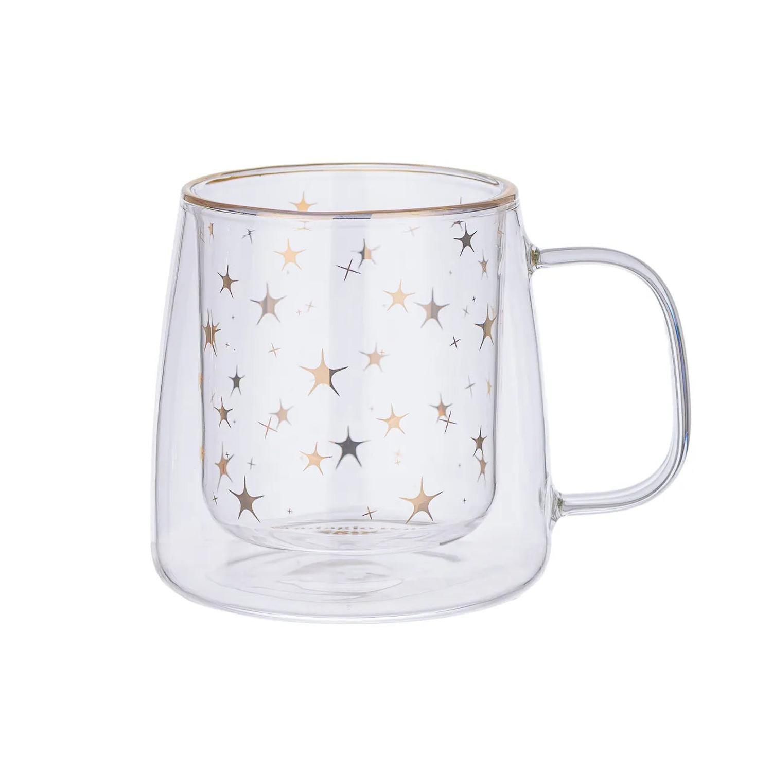 Taza Doble Vidrio Pointy Stars 400 ml-0