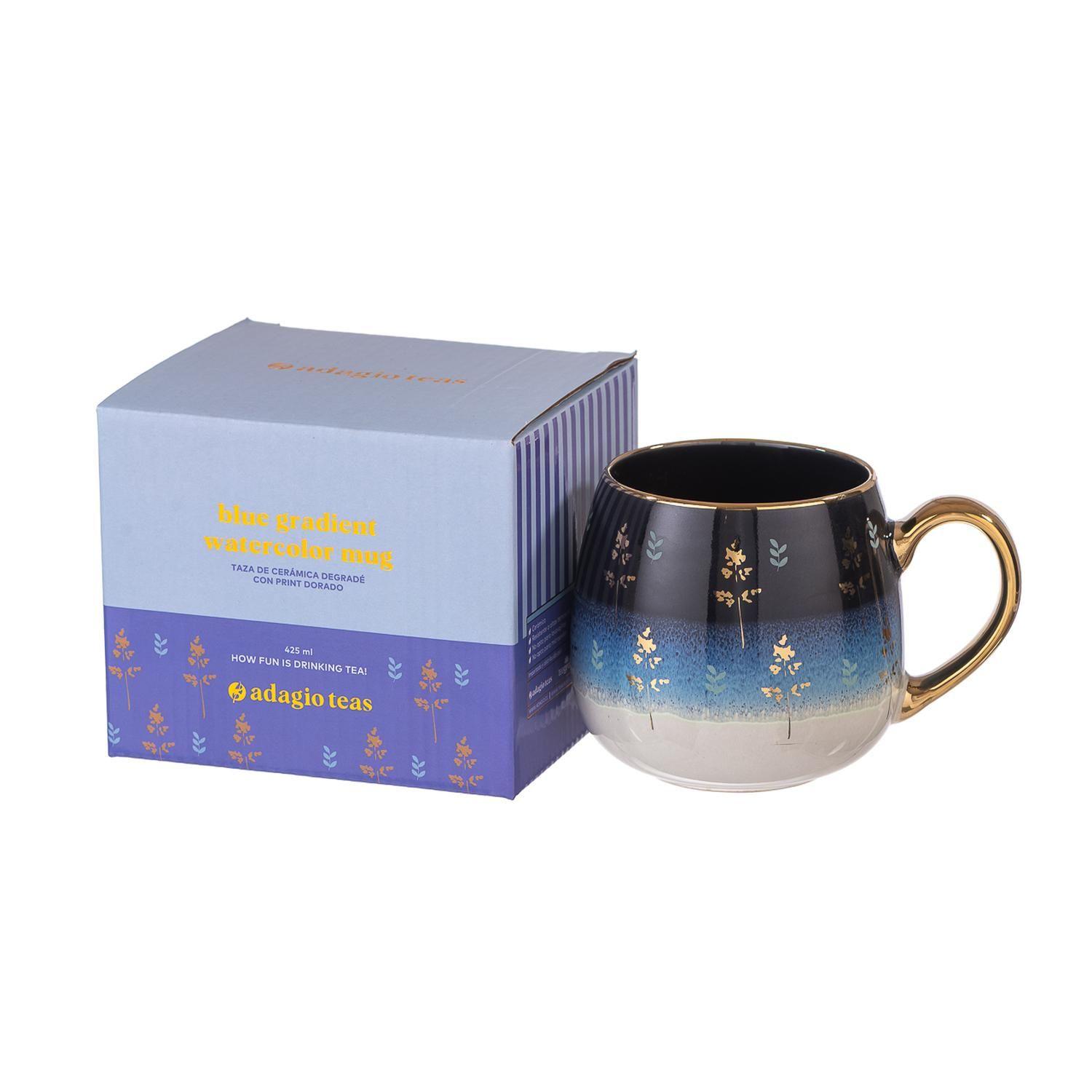 Taza Cerámica Blue Soft Blossom 425 ml-2