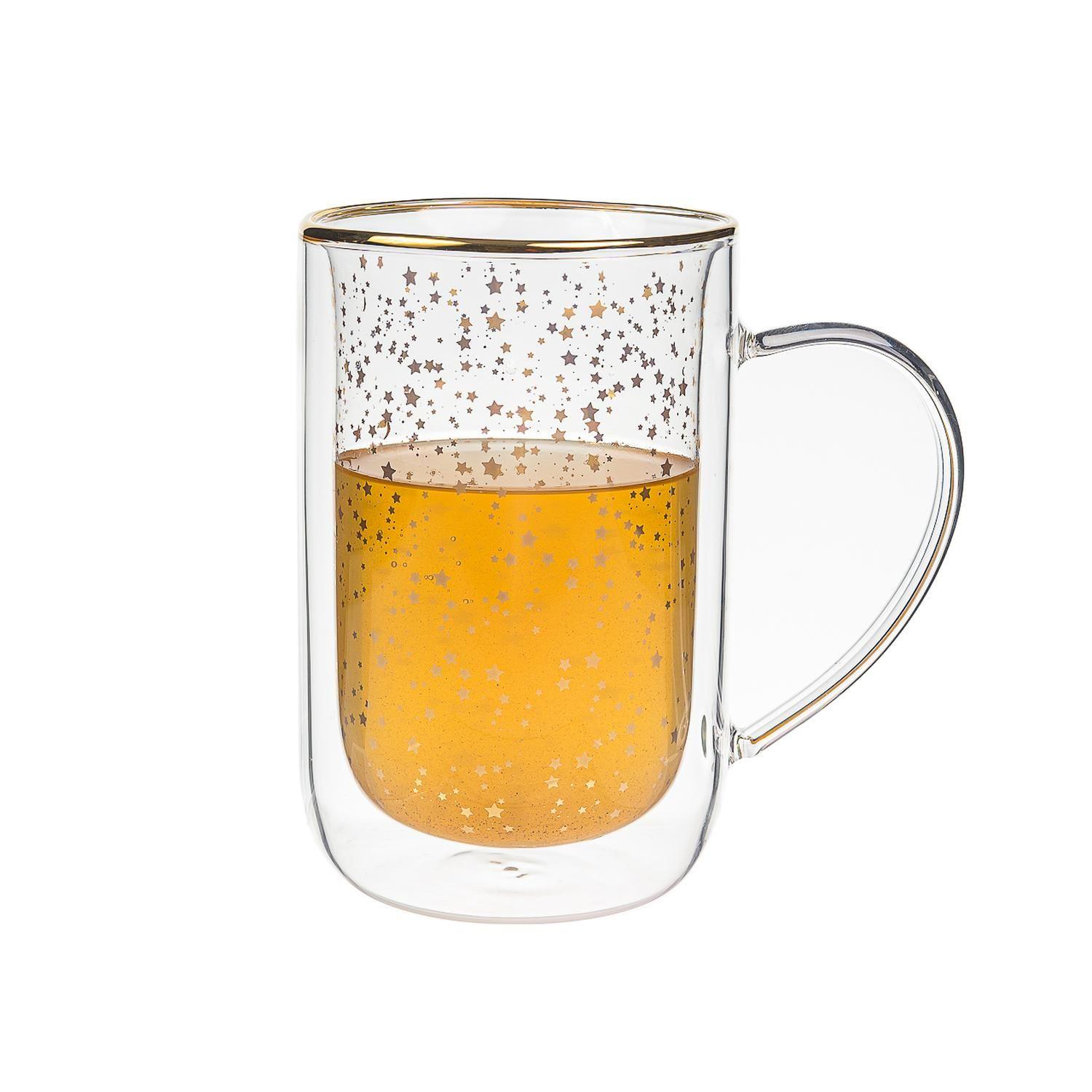 Mug Bhoro Doble Vidrio Estrellas Doradas-1