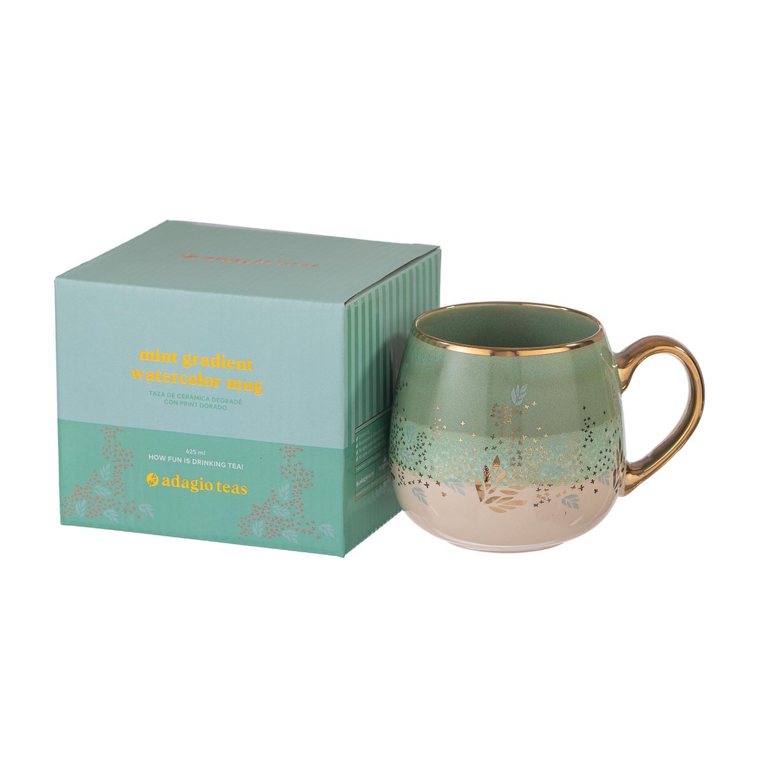 Taza Cerámica Turquoise Blowy Petals 425 ml-2
