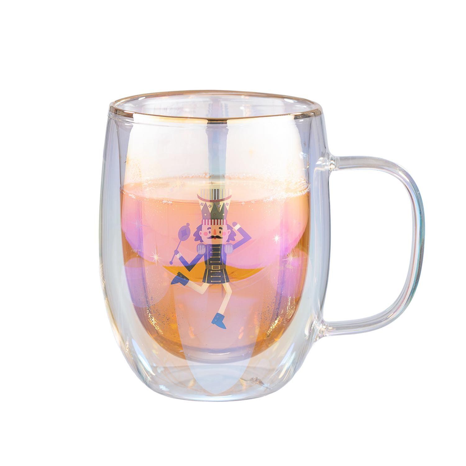 Taza Doble Vidrio Nutcracker 300 ml-1