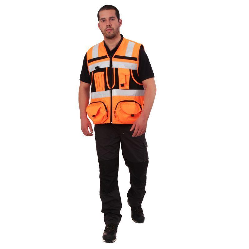 Chaleco Geólogo Ingeniero Naranjo-2