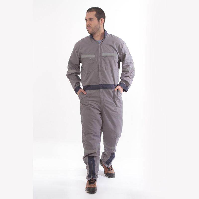 Overol Poplin Con Cinta Gris-0